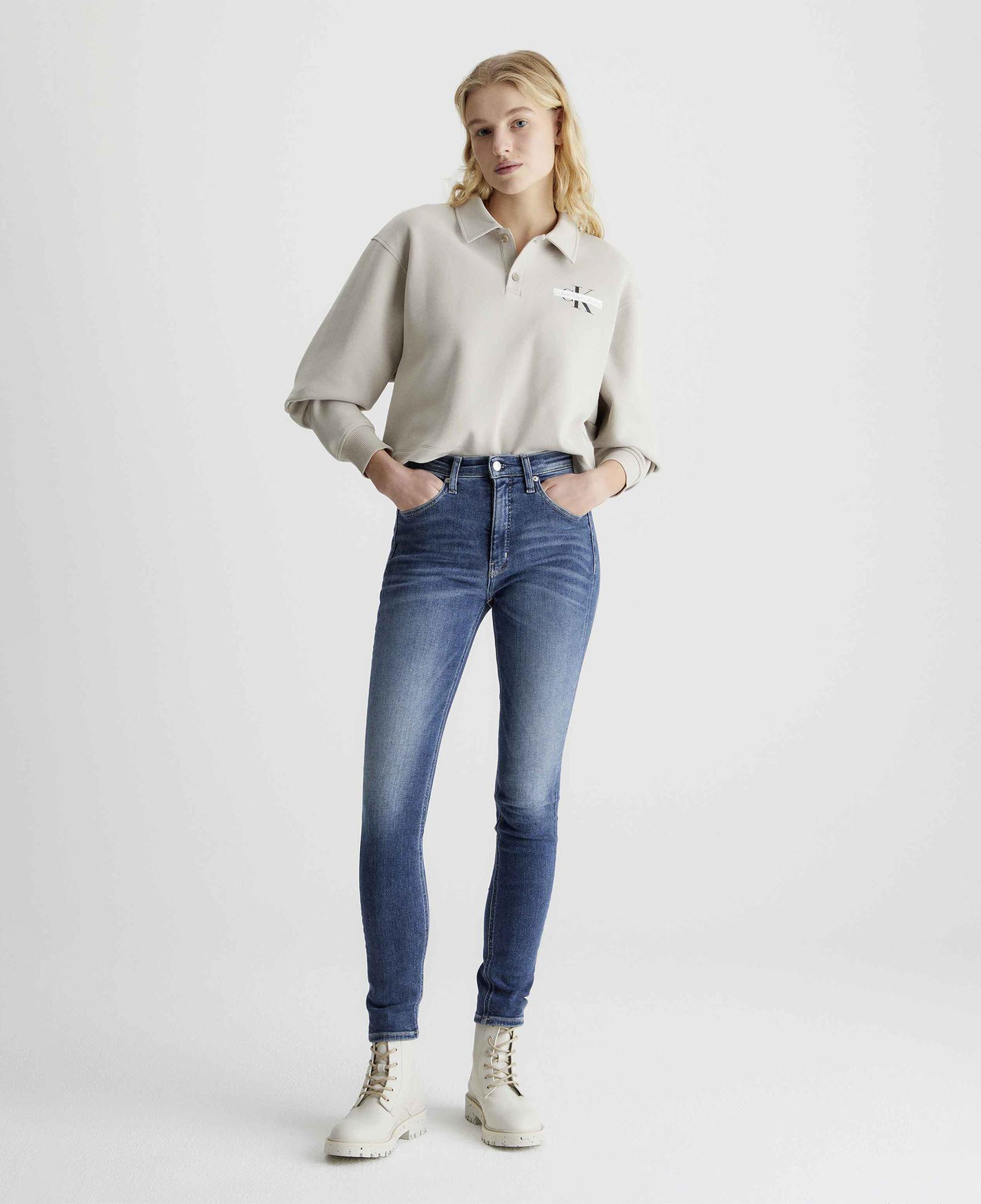 Calvin Klein Kadın Mavi Denim Jean