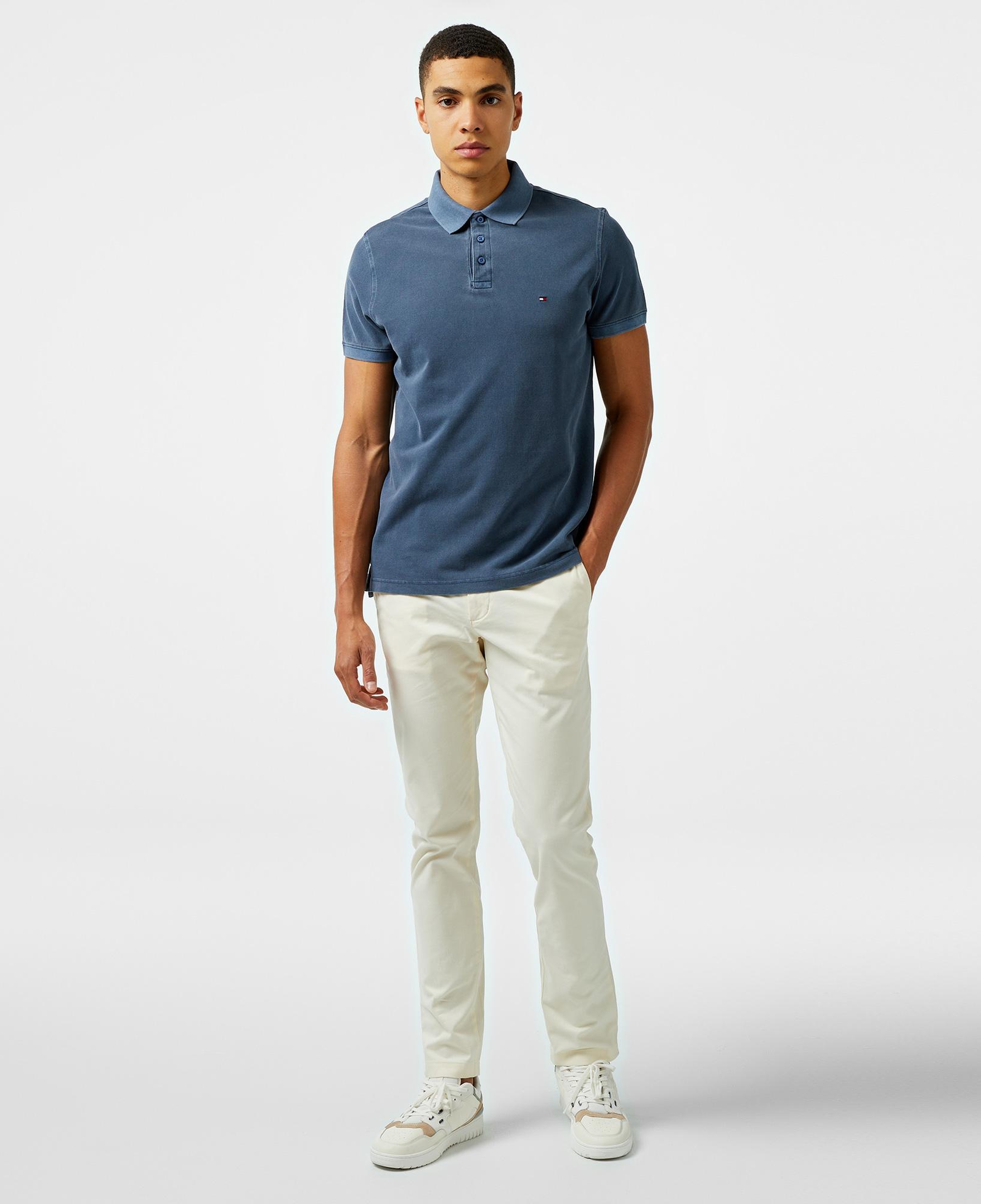 Tommy Hilfiger Erkek Mavi Polo