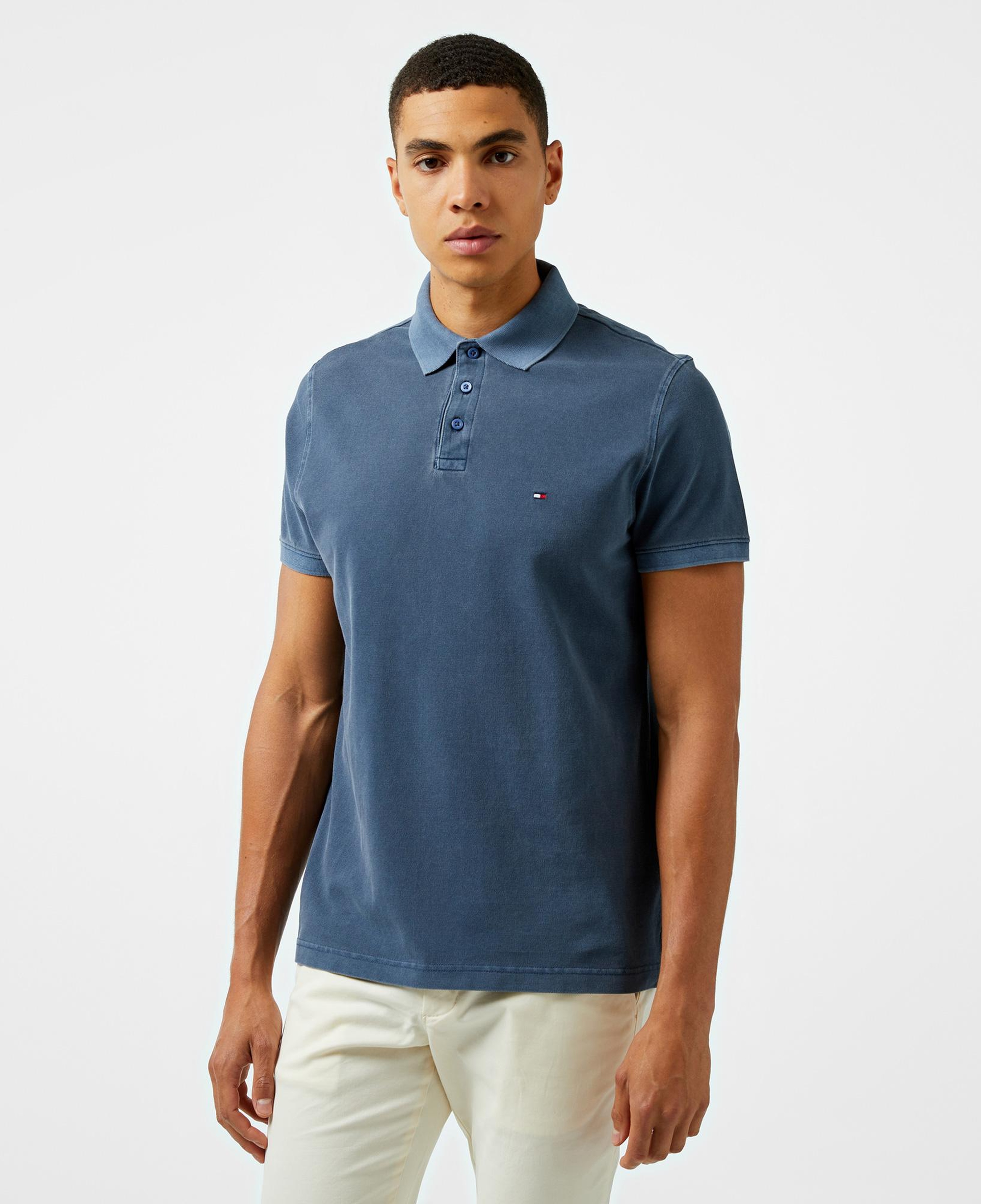 Tommy Hilfiger Erkek Mavi Polo