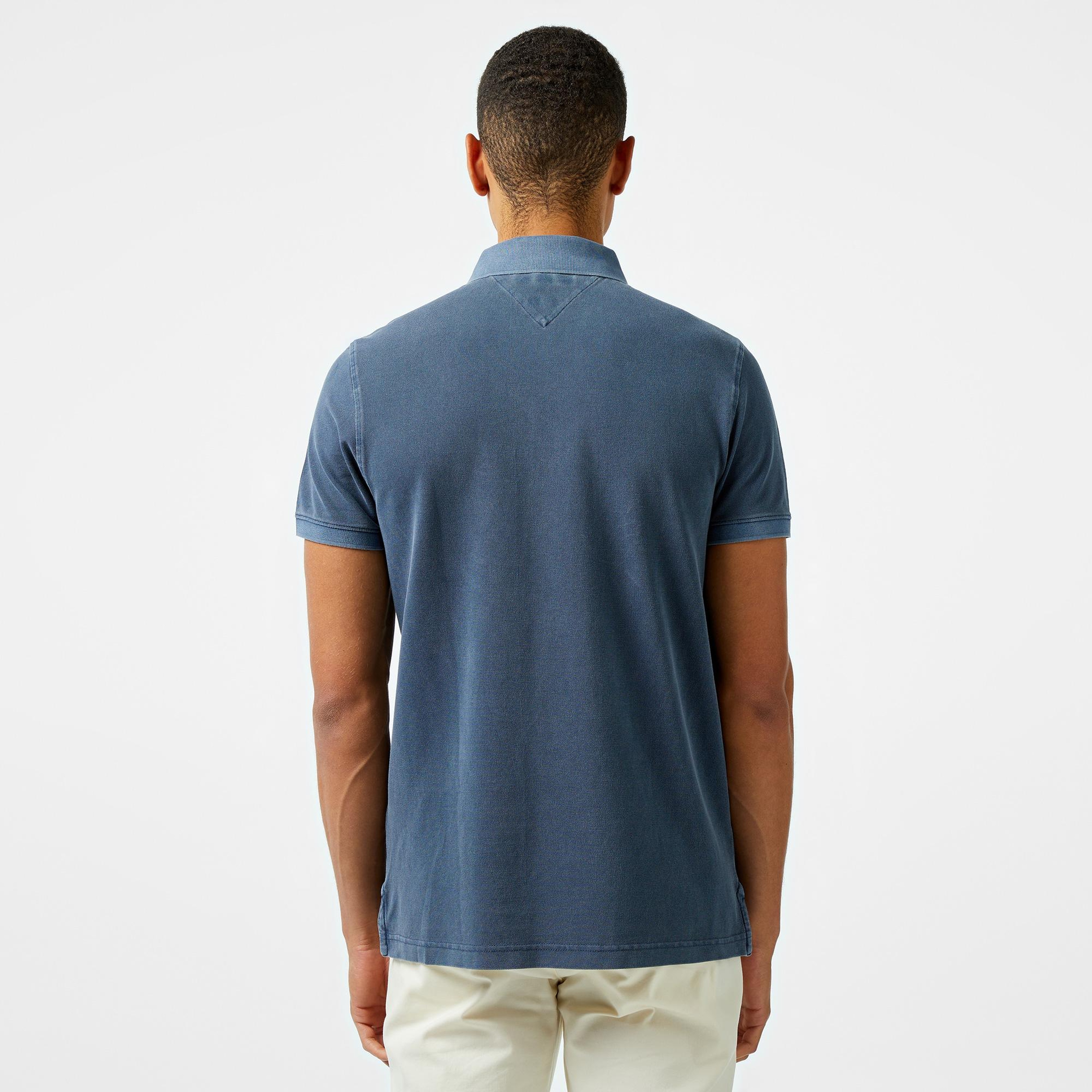 Tommy Hilfiger Erkek Mavi Polo