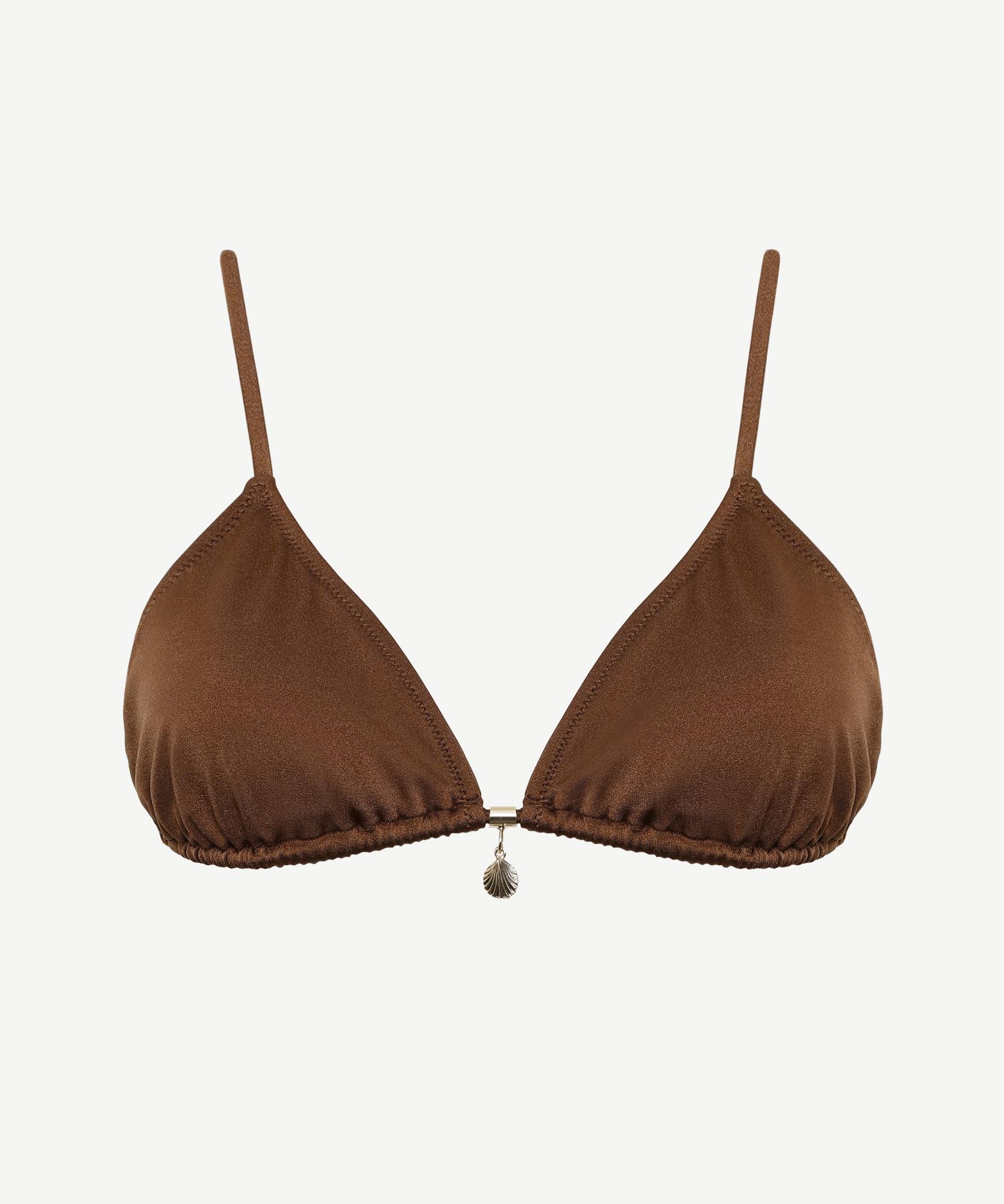YARGICI Boncuk Detaylı Üçgen Bikini Üst