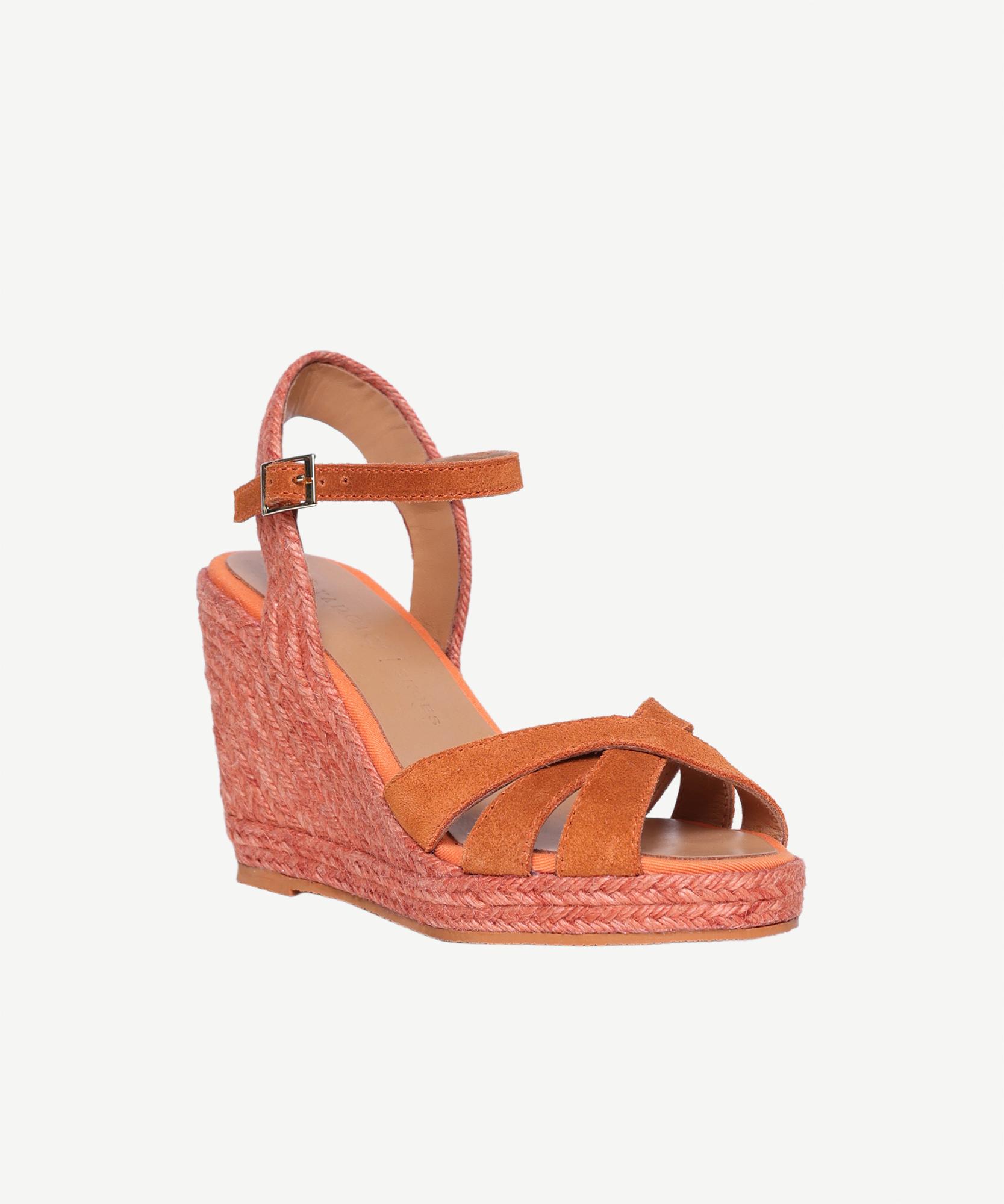 YARGICI Çapraz Bantlı Dolgu Süet Espadril