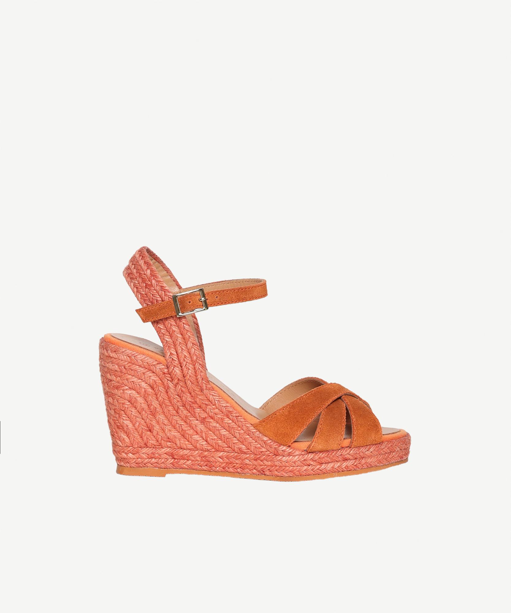 YARGICI Çapraz Bantlı Dolgu Süet Espadril