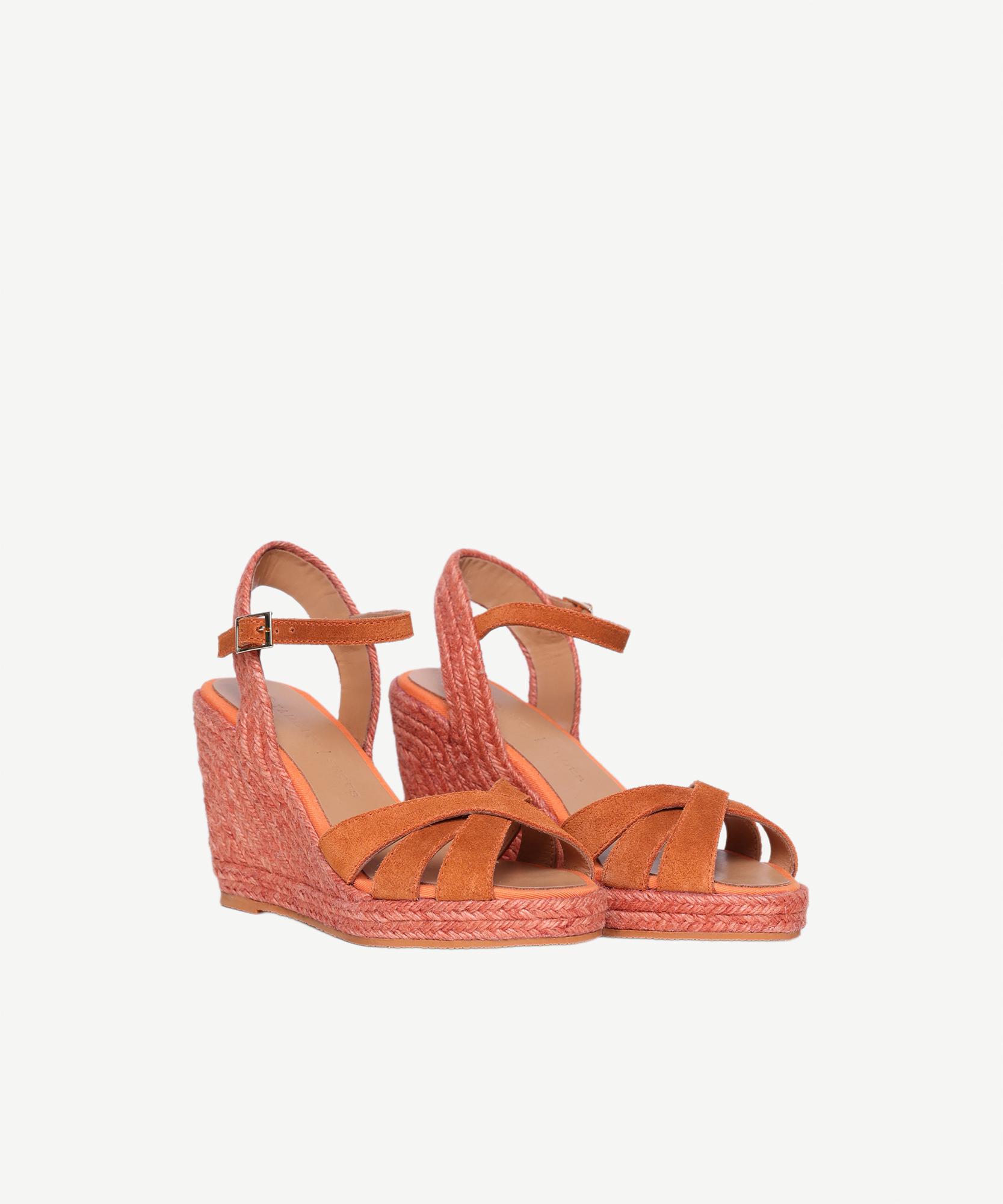 YARGICI Çapraz Bantlı Dolgu Süet Espadril