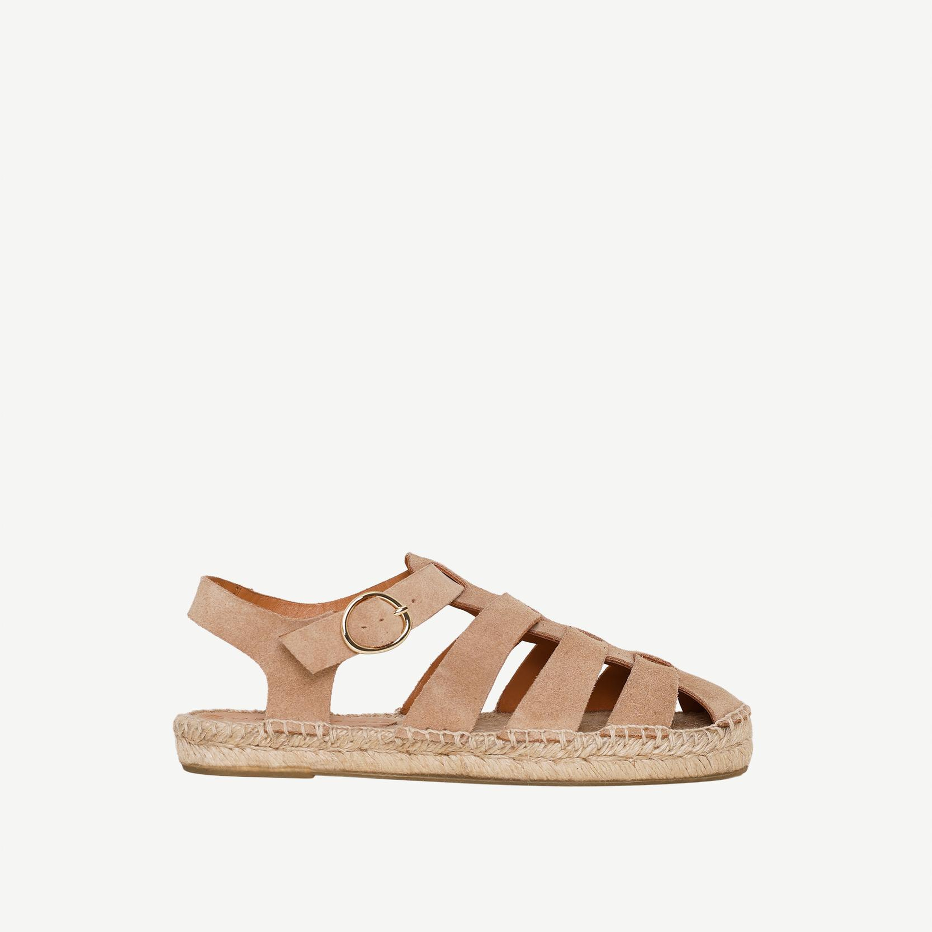 YARGICI Süet Kafesli Espadril