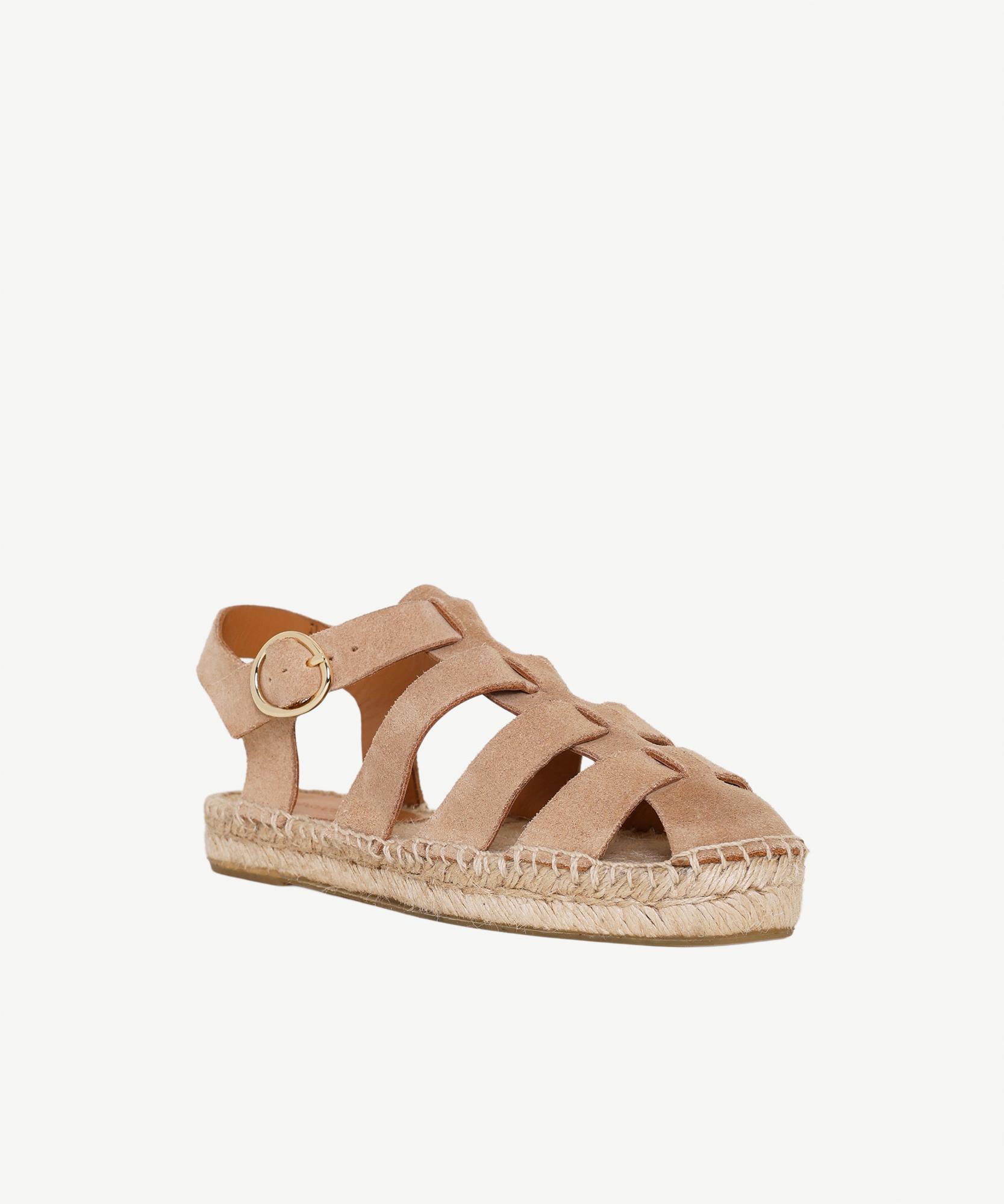 YARGICI Süet Kafesli Espadril