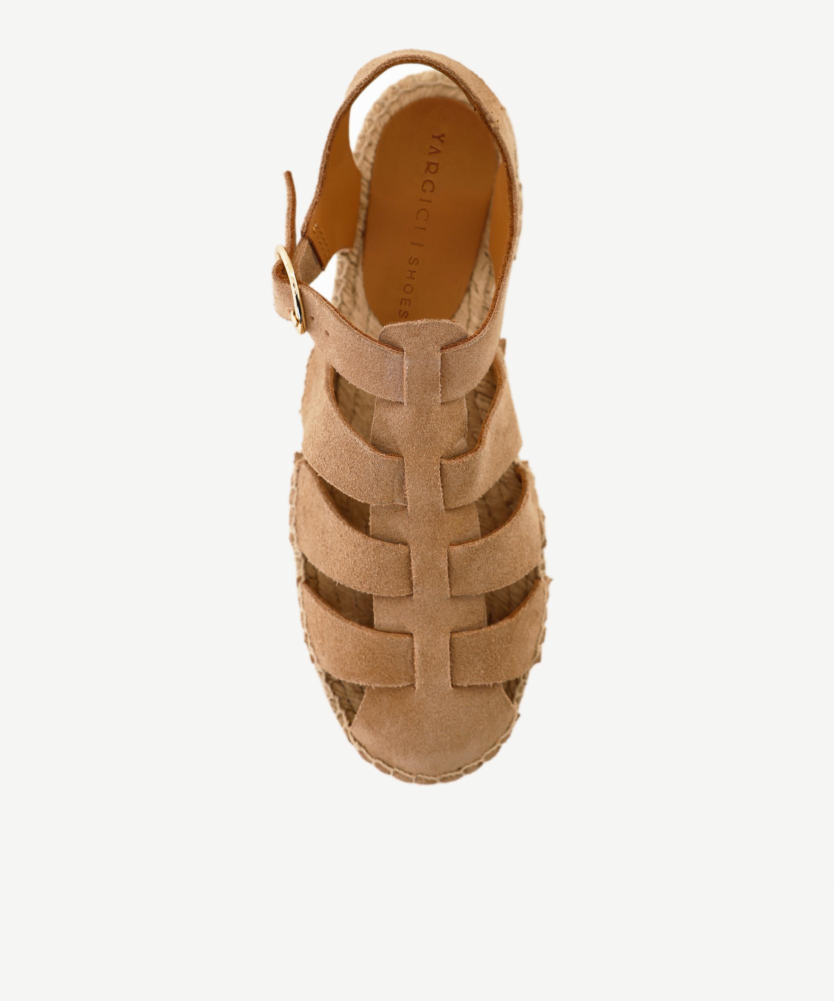 YARGICI Süet Kafesli Espadril