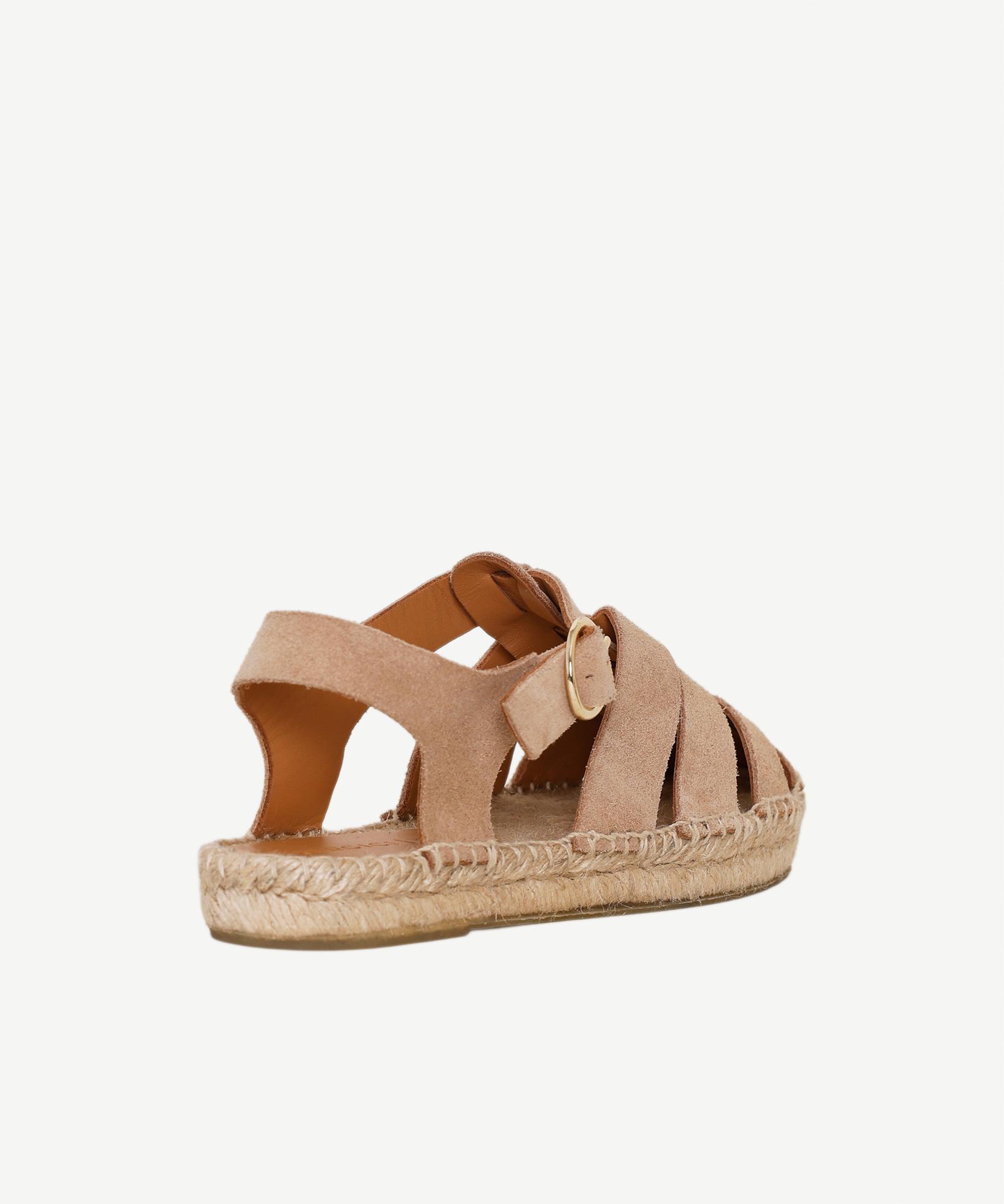 YARGICI Süet Kafesli Espadril