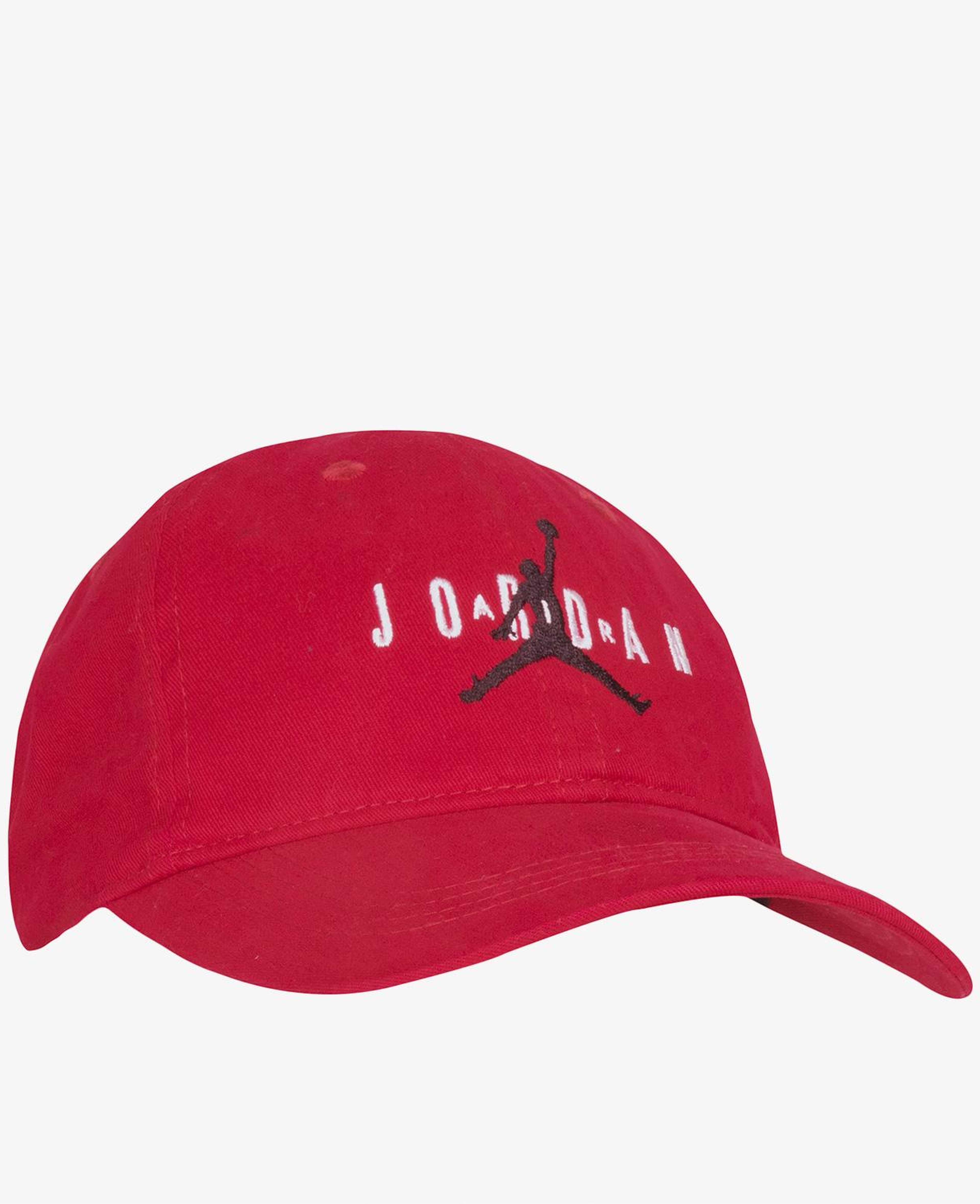 Jordan Curve Brim Adjustable Çocuk Kırmızı Şapka