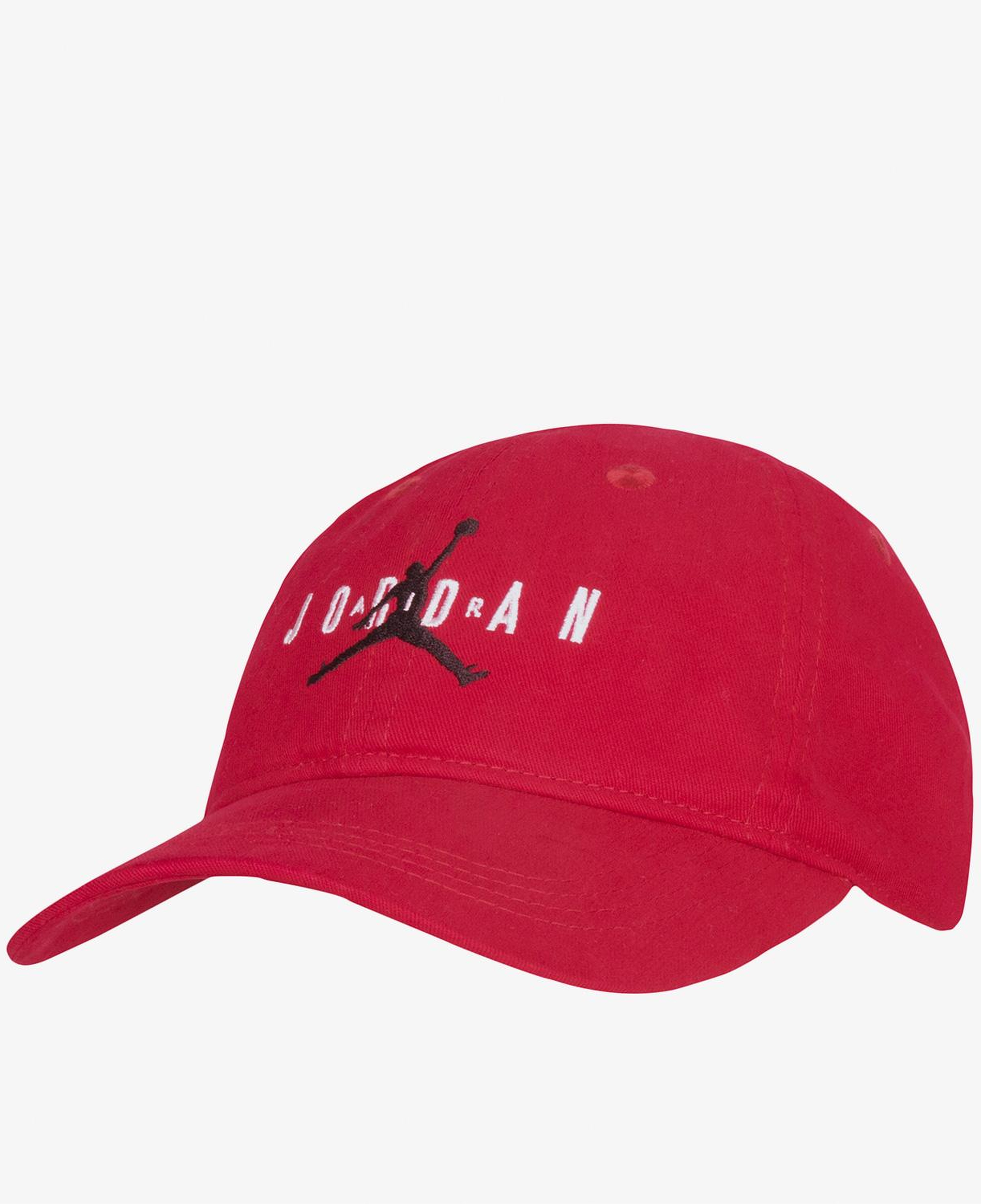 Jordan Curve Brim Adjustable Çocuk Kırmızı Şapka