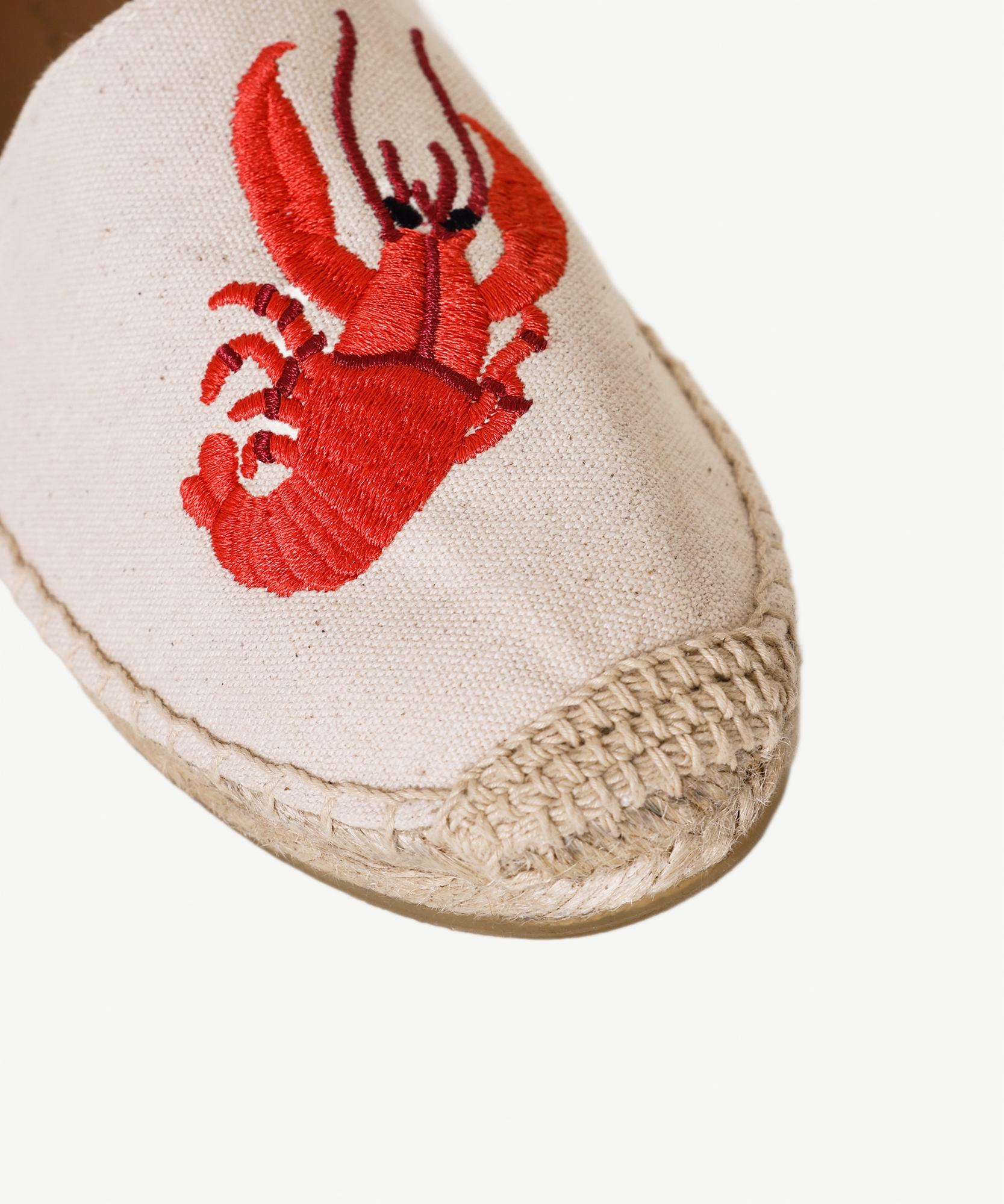 YARGICI Yengeç Nakış İşlemeli Espadril