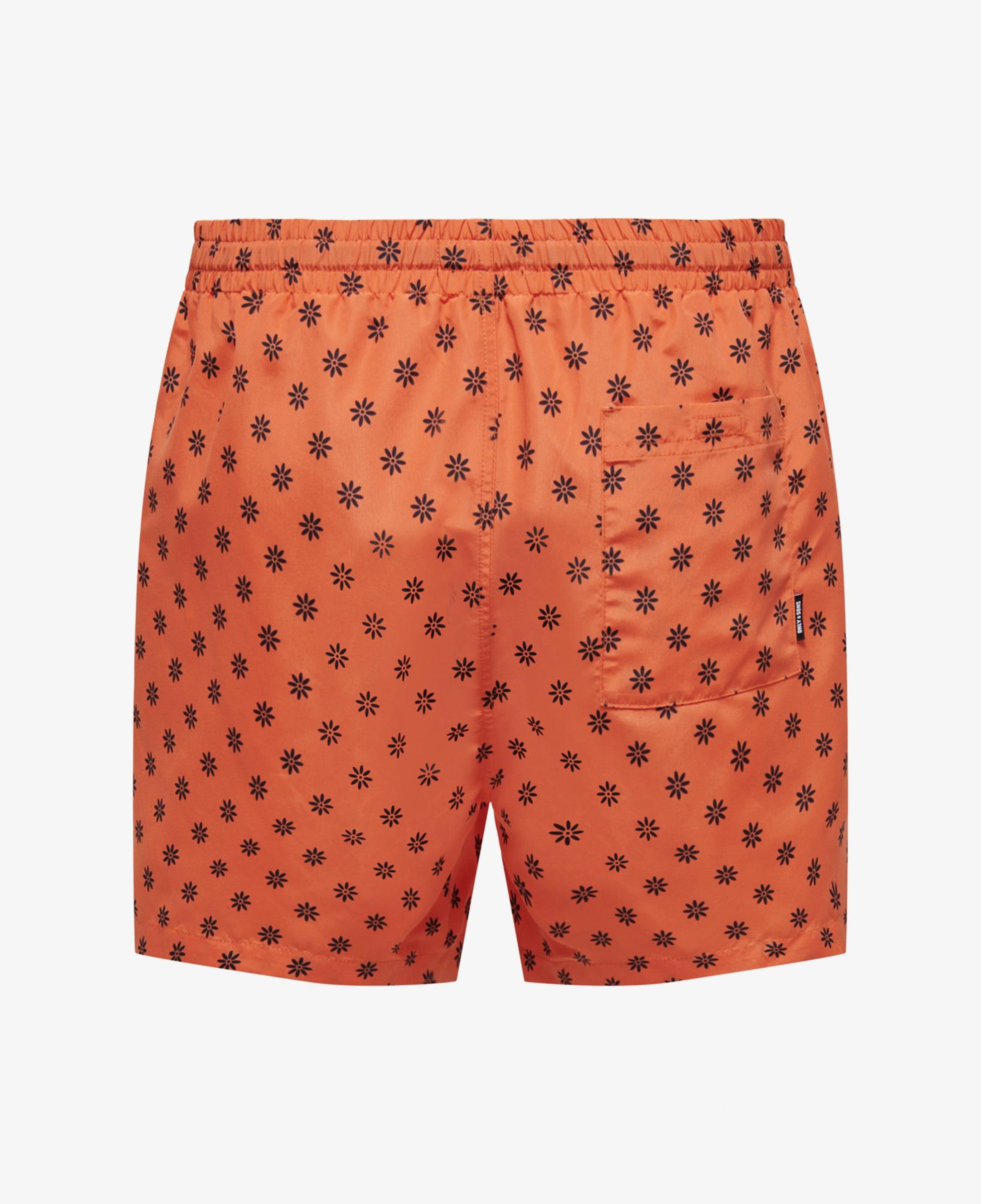 ONLY&SONS Onsted Life Swim Disty Aop Erkek Turuncu Mayo Şort