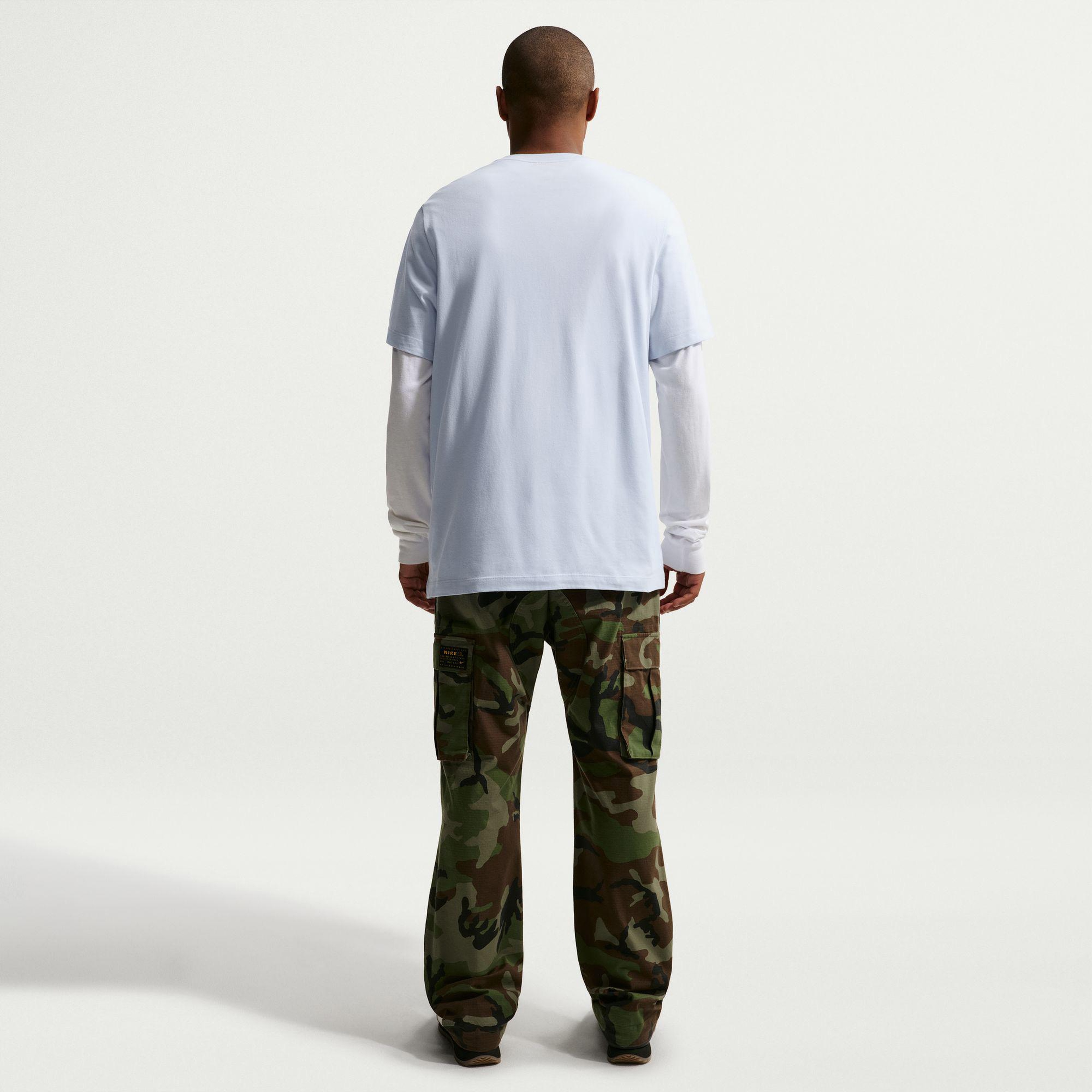 Nike Sportswear Icon Swoosh Erkek Mavi T-Shirt