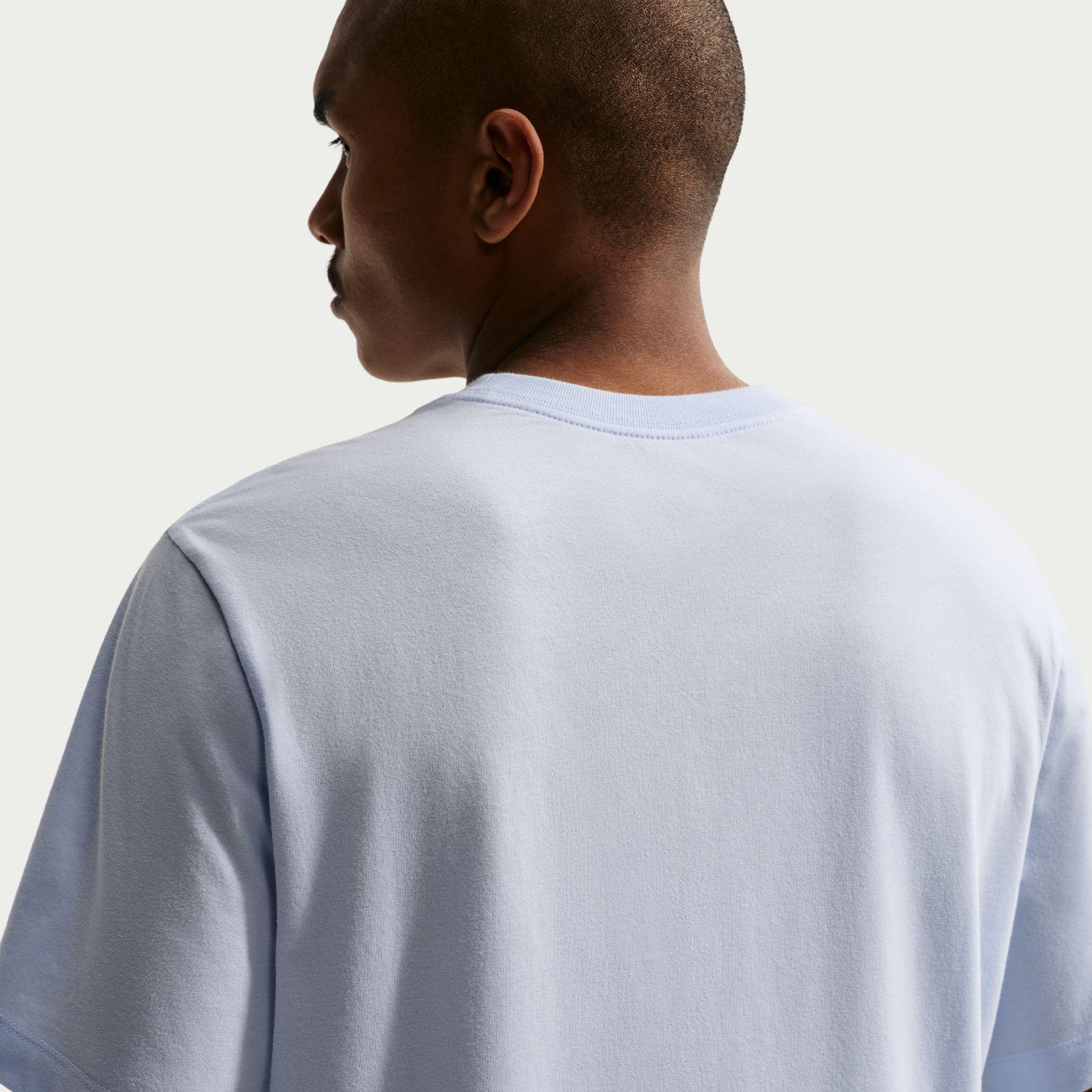 Nike Sportswear Icon Swoosh Erkek Mavi T-Shirt