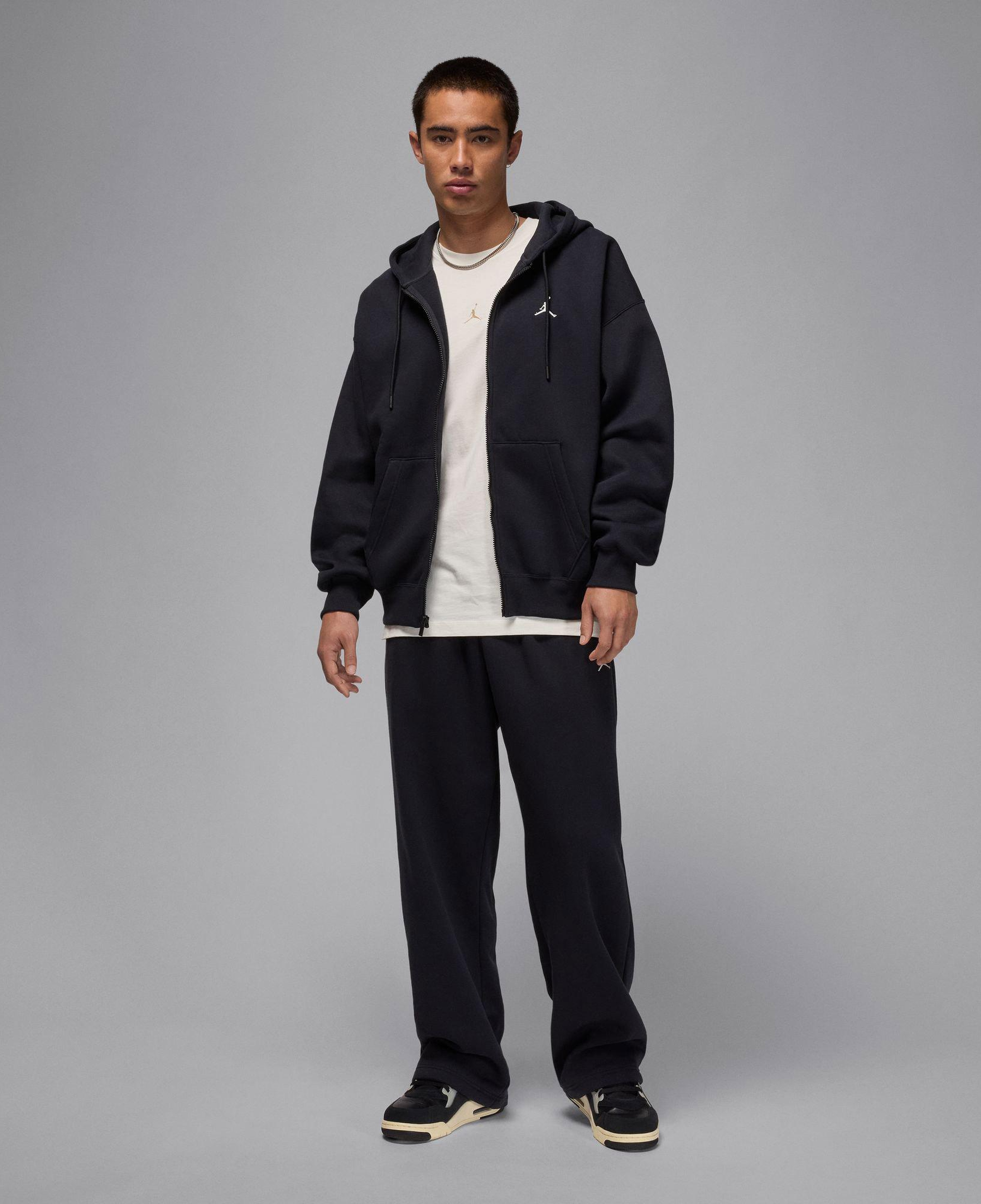 Jordan Brooklyn Fleece Oversized Erkek Siyah Ceket