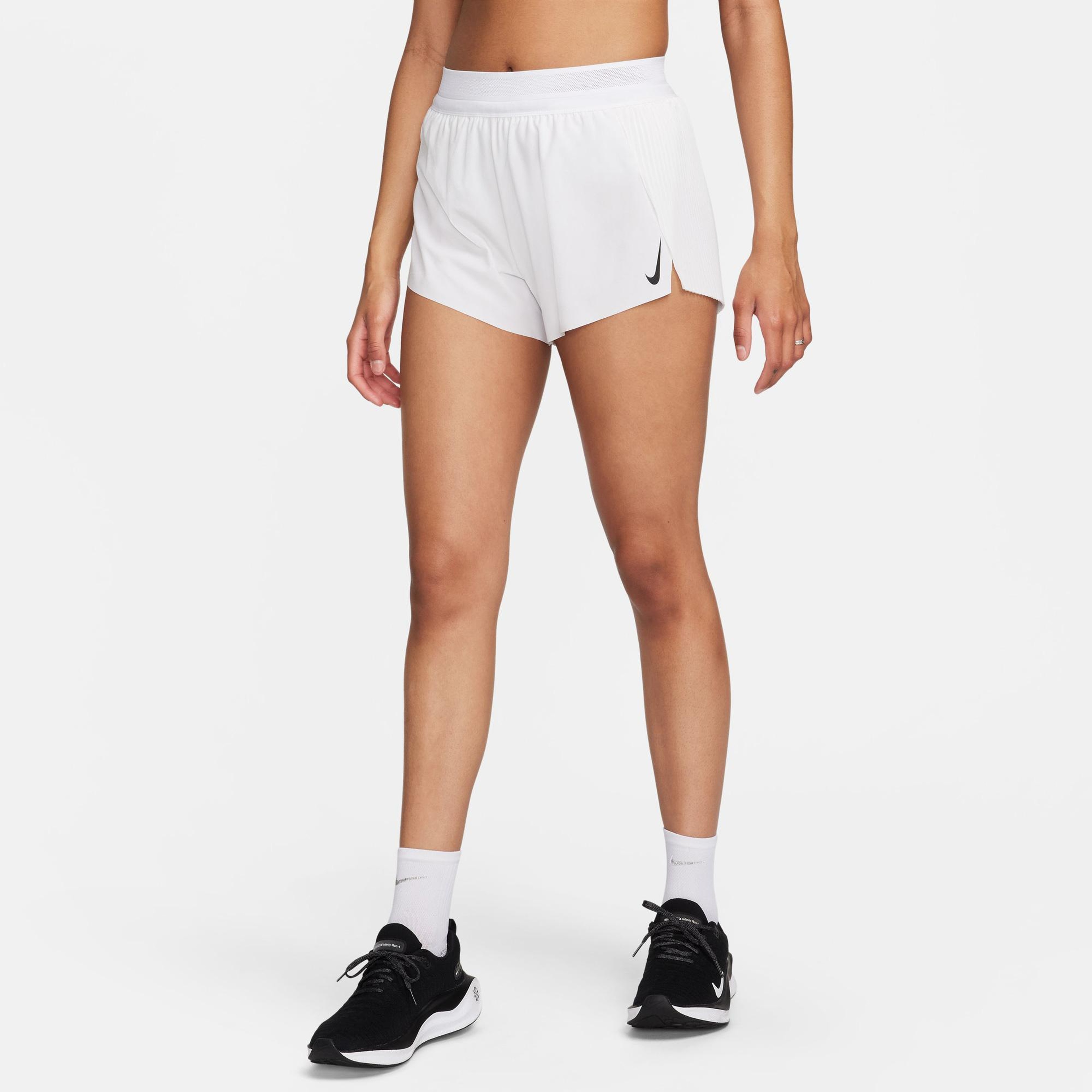 Nike Aeroswift Kadın Beyaz Koşu Şortu