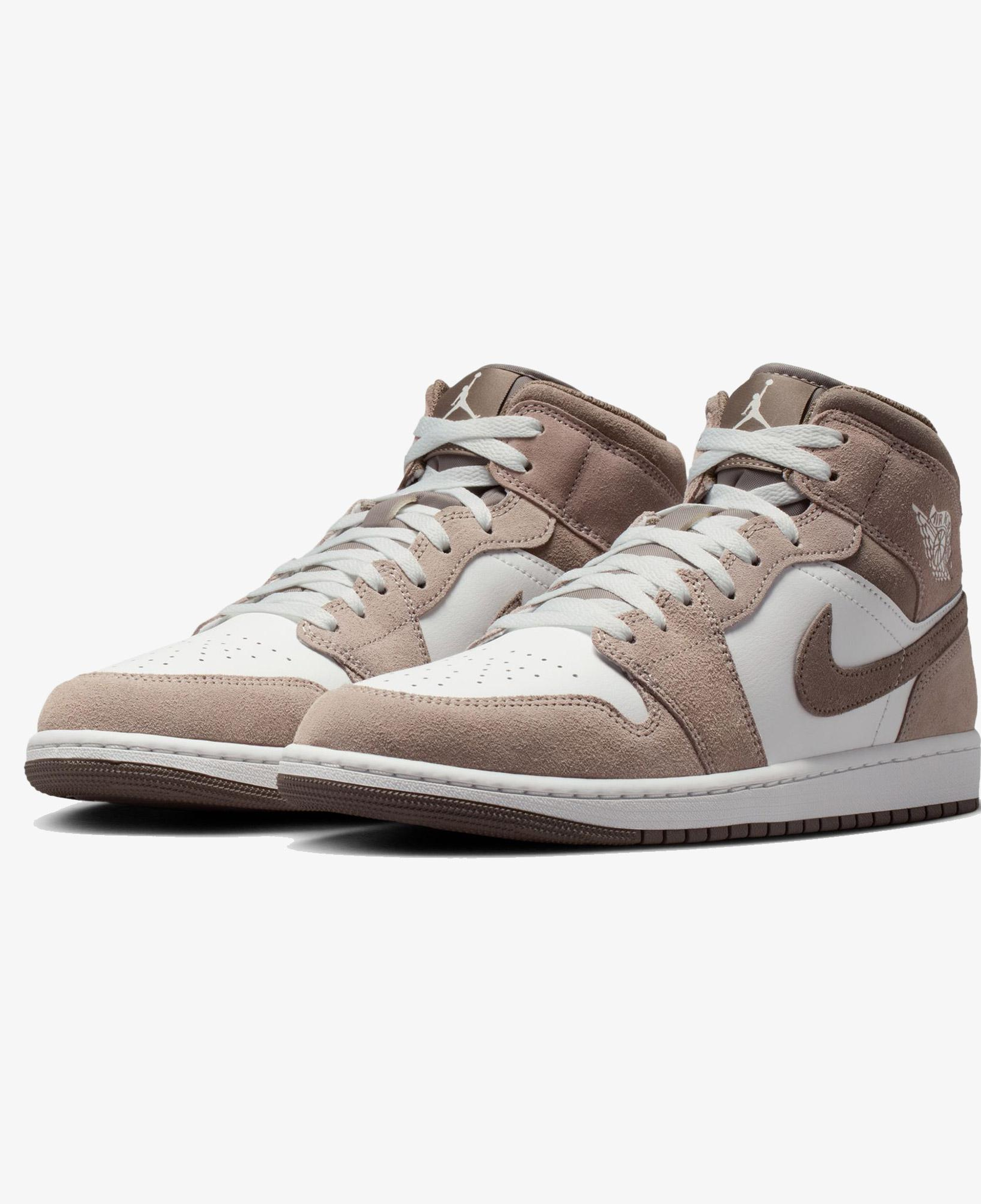 Air Jordan 1 Mid Erkek Kahverengi Spor Ayakkabı