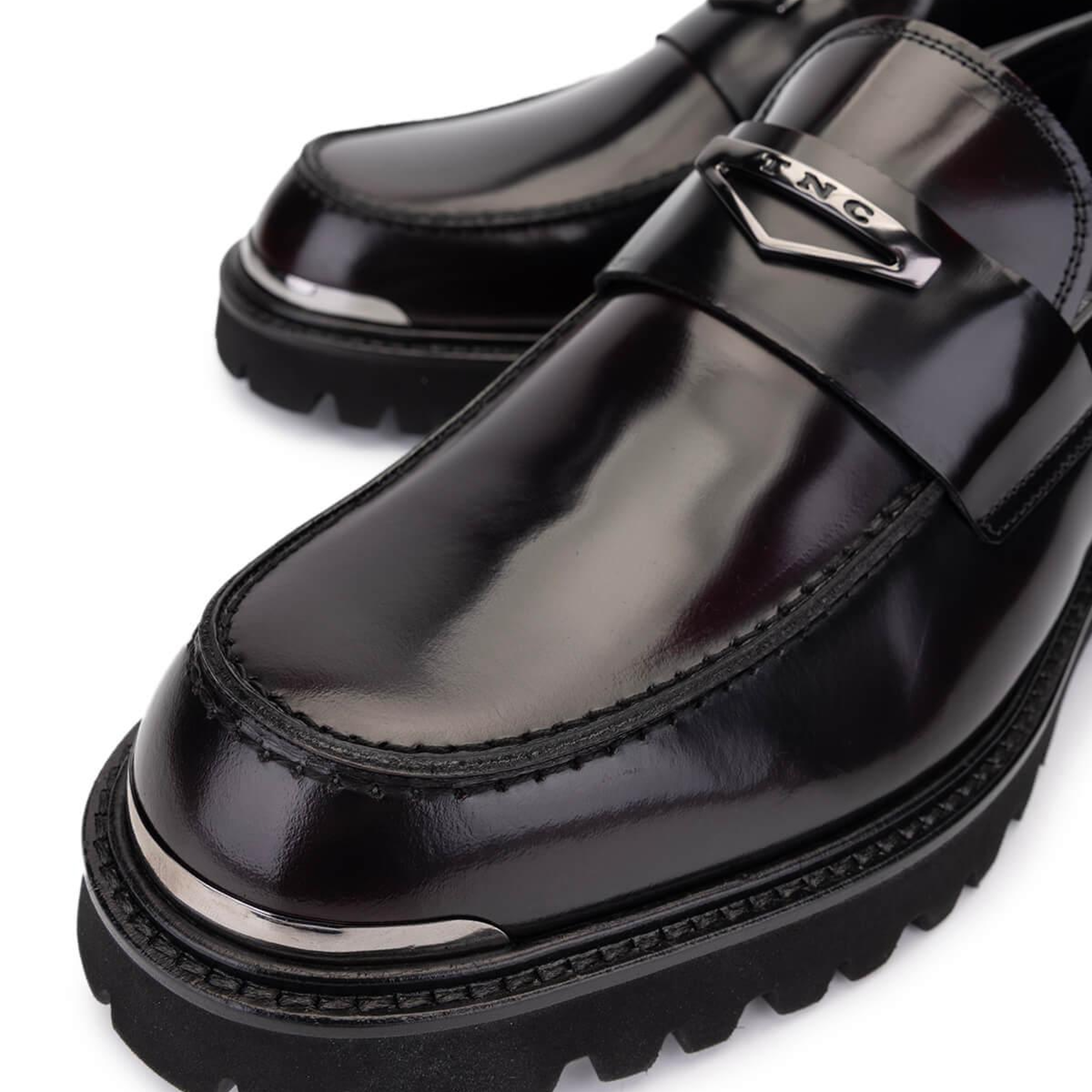 Tamer Tanca Erkek Hakiki Deri Bordo Loafer Ayakkabı