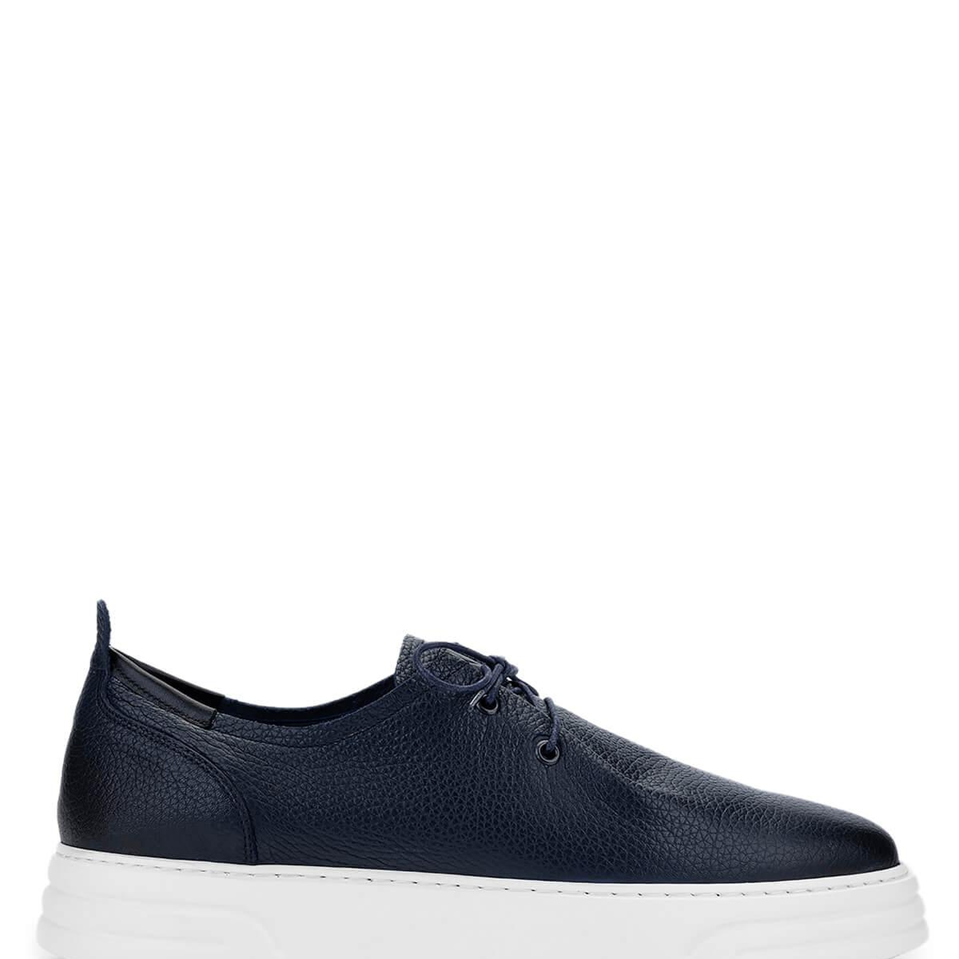 Tamer Tanca Erkek Hakiki Deri Lacivert Casual Ayakkabı