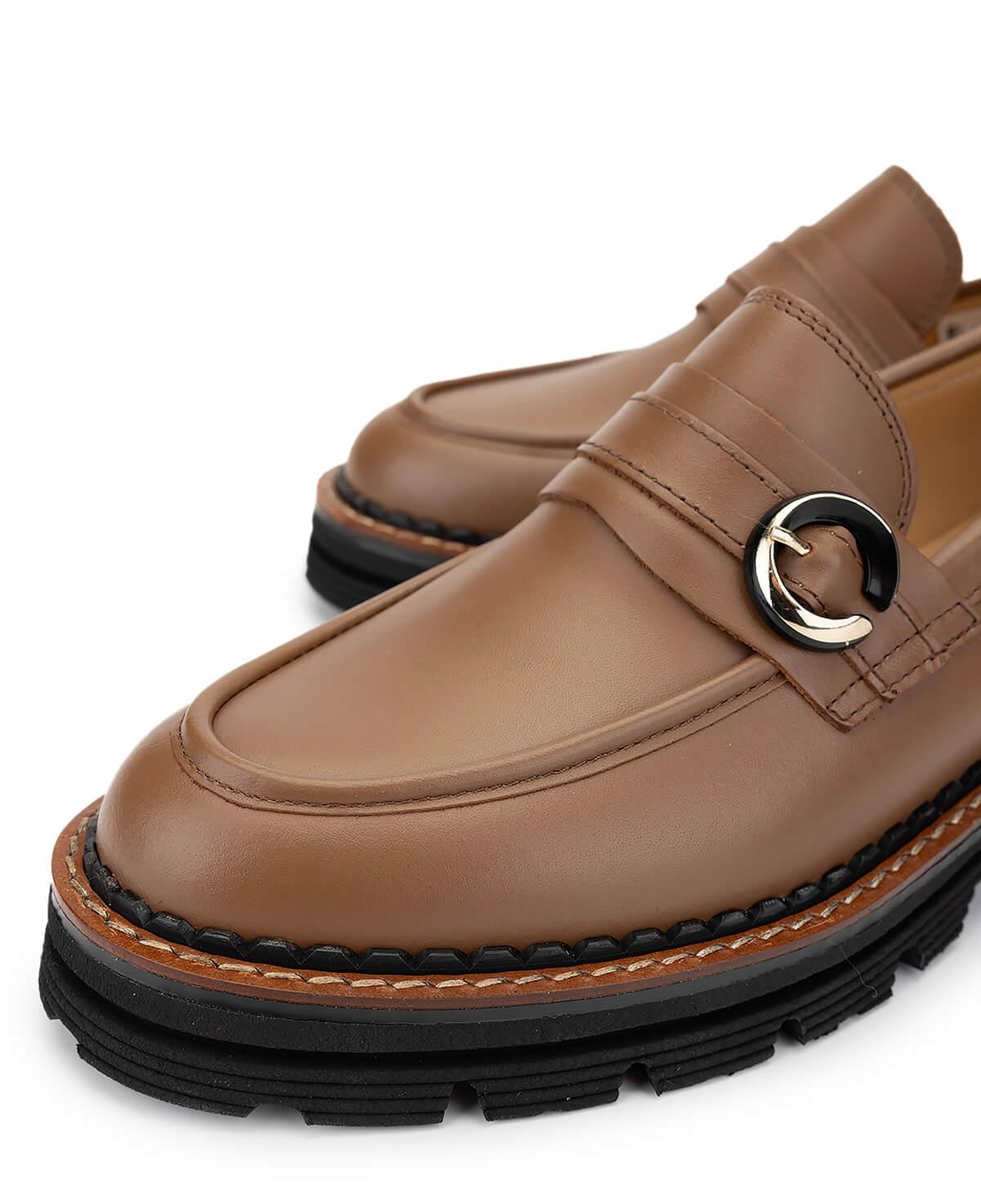 Tamer Tanca Kadın Hakiki Deri Vizon Loafer Ayakkabı