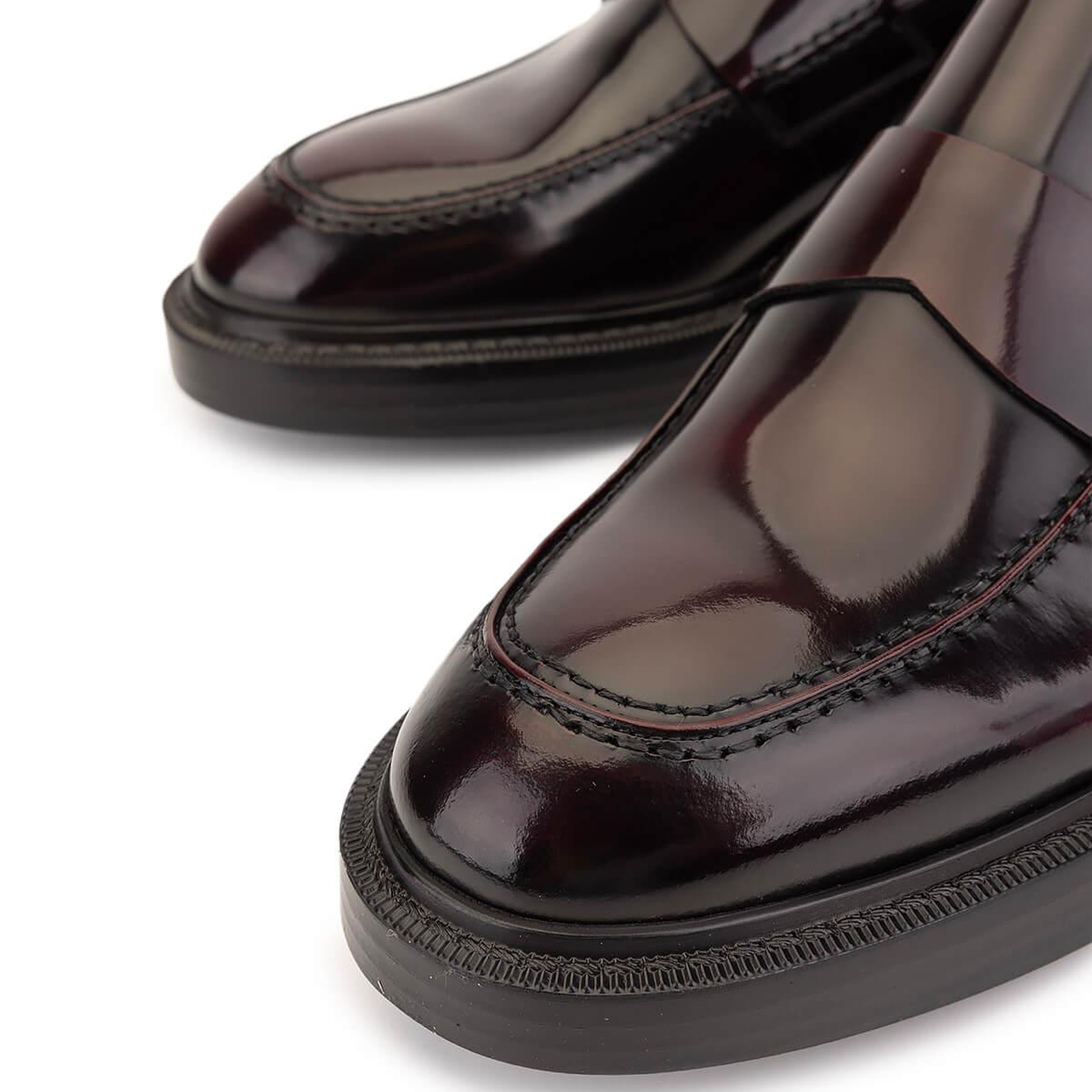 Tamer Tanca Erkek Hakiki Deri Bordo Loafer Ayakkabı