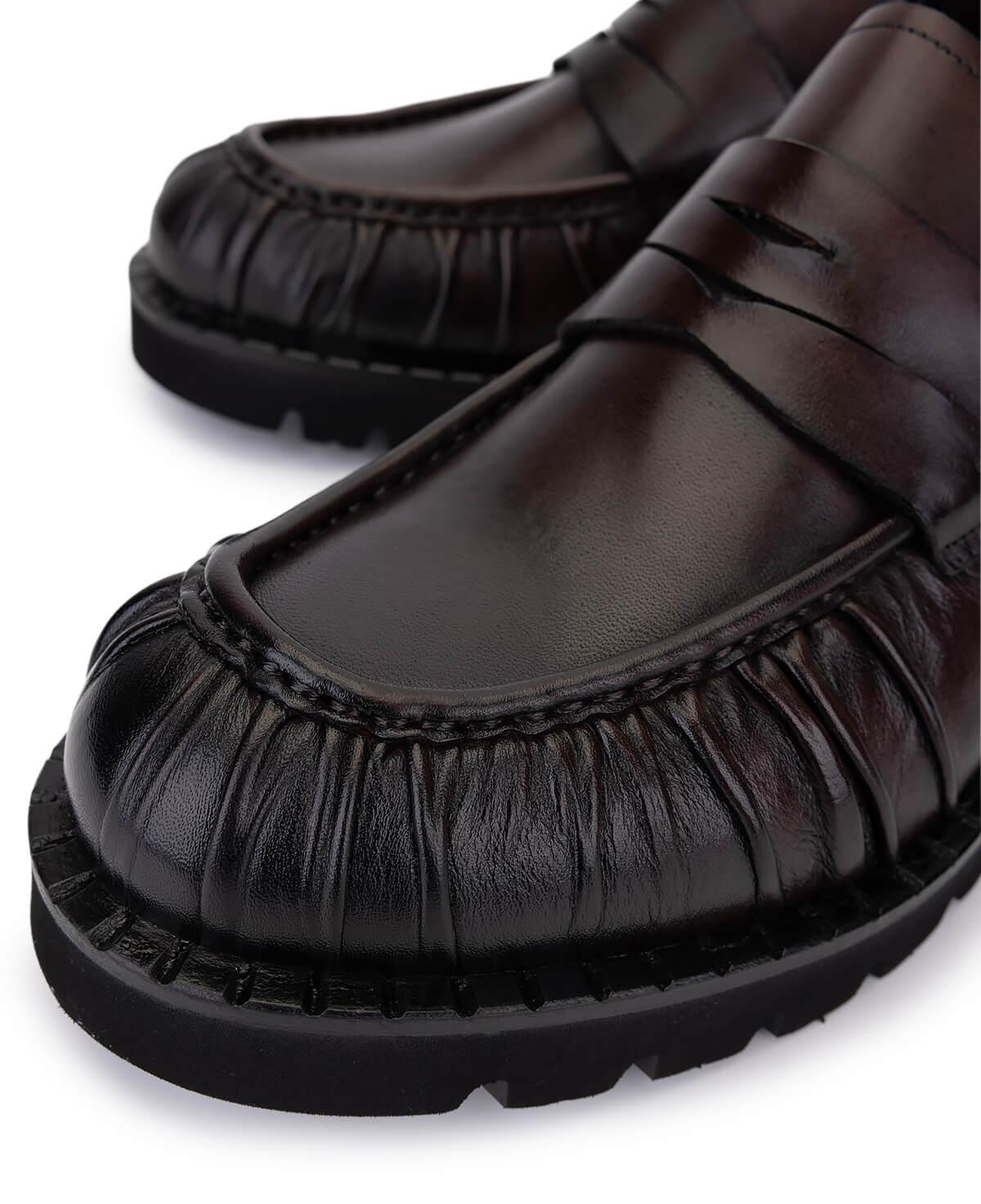 Tamer Tanca Erkek Hakiki Deri Kahverengi Loafer Ayakkabı