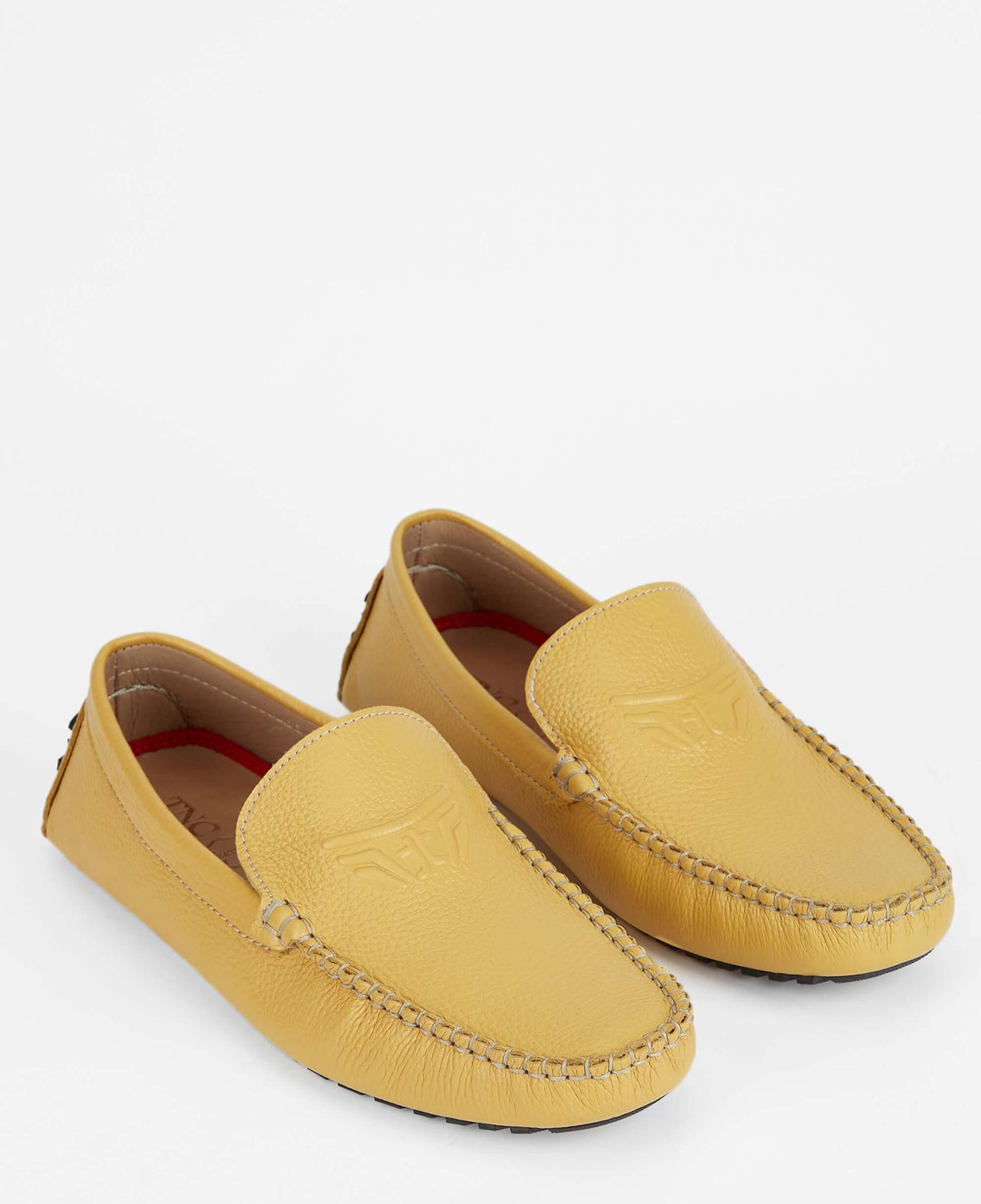 Tamer Tanca Erkek Hakiki Deri Sarı Loafer Ayakkabı