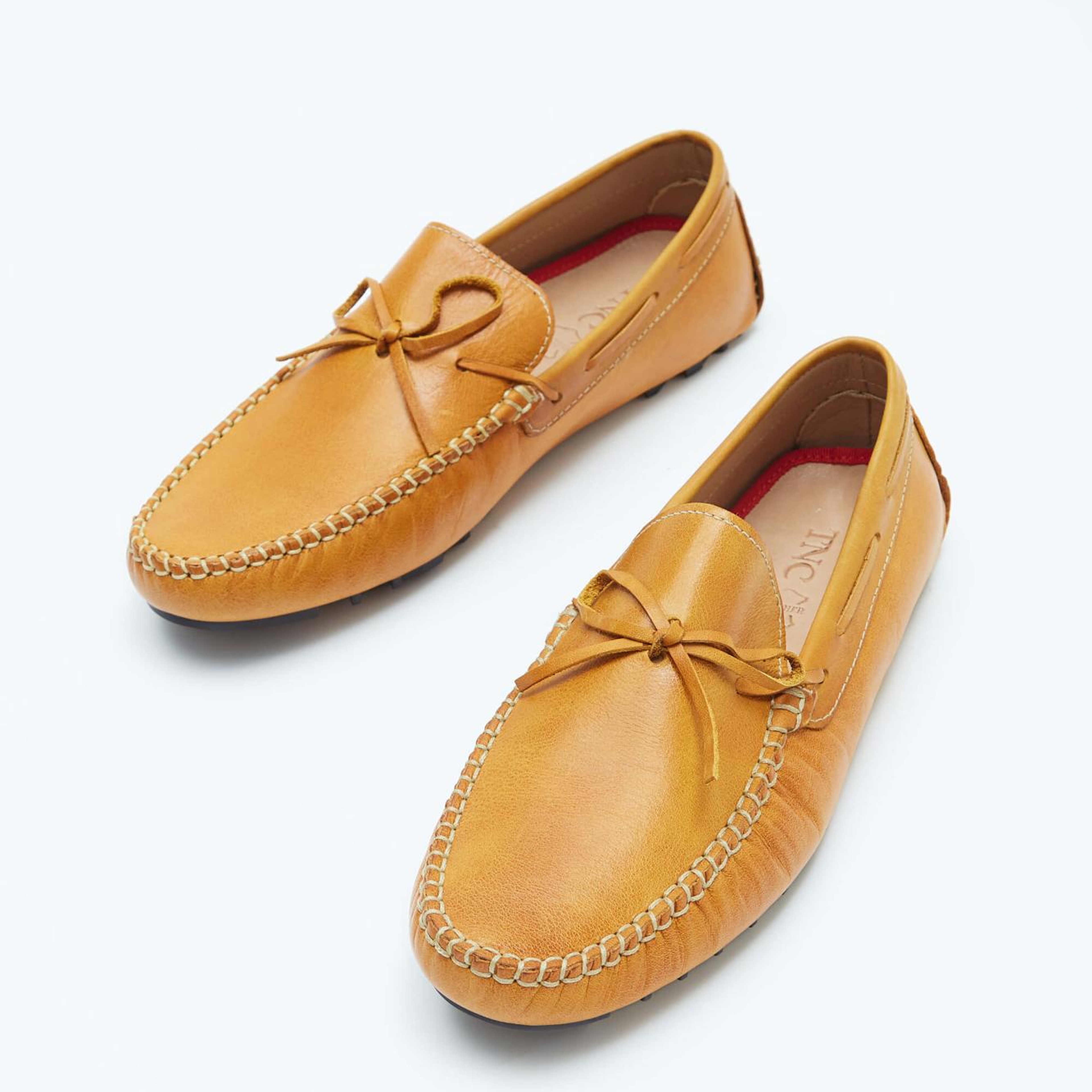Tamer Tanca Erkek Hakiki Deri Sarı Loafer Ayakkabı