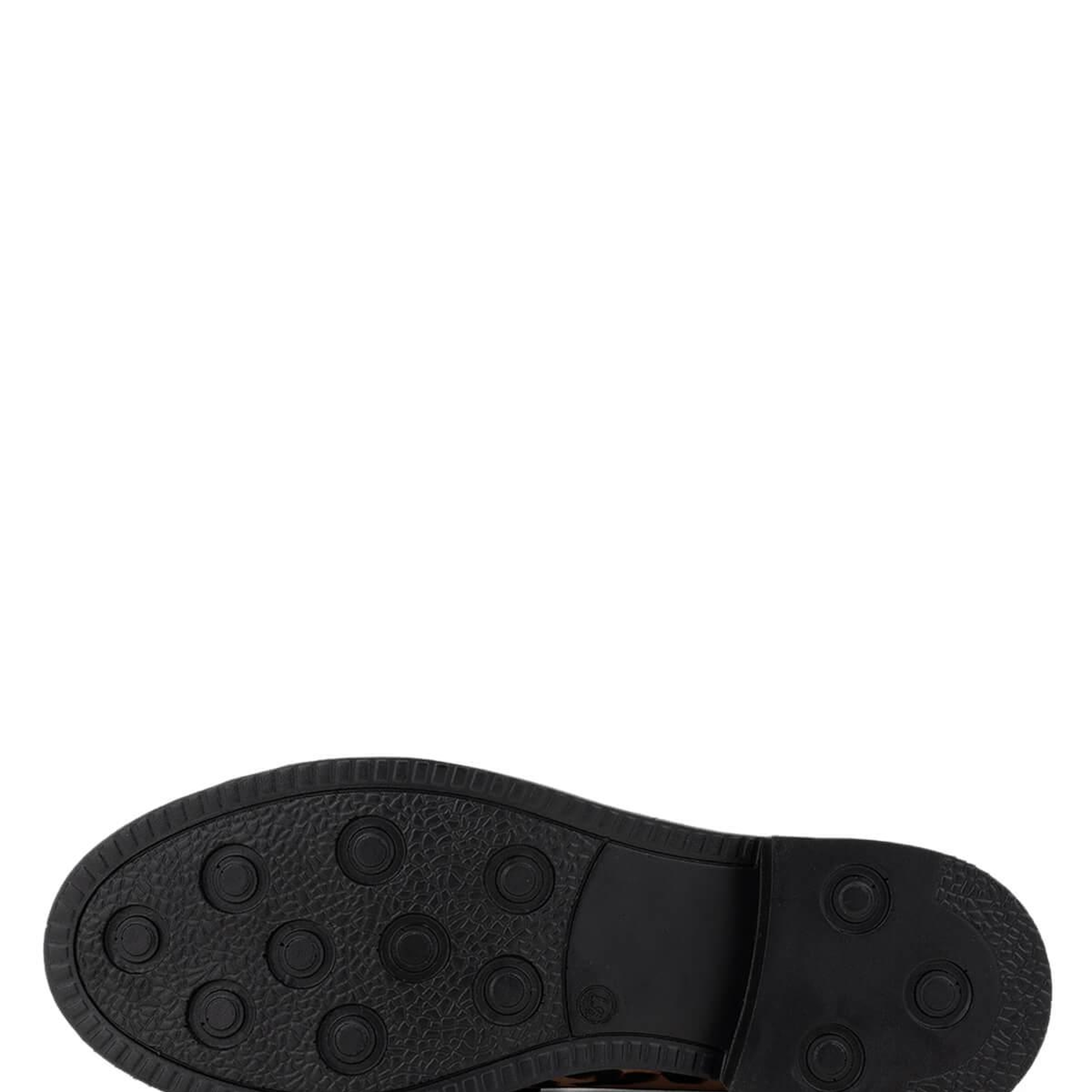 Tamer Tanca Kadın Vegan Leopar/Siyah Loafer Ayakkabı