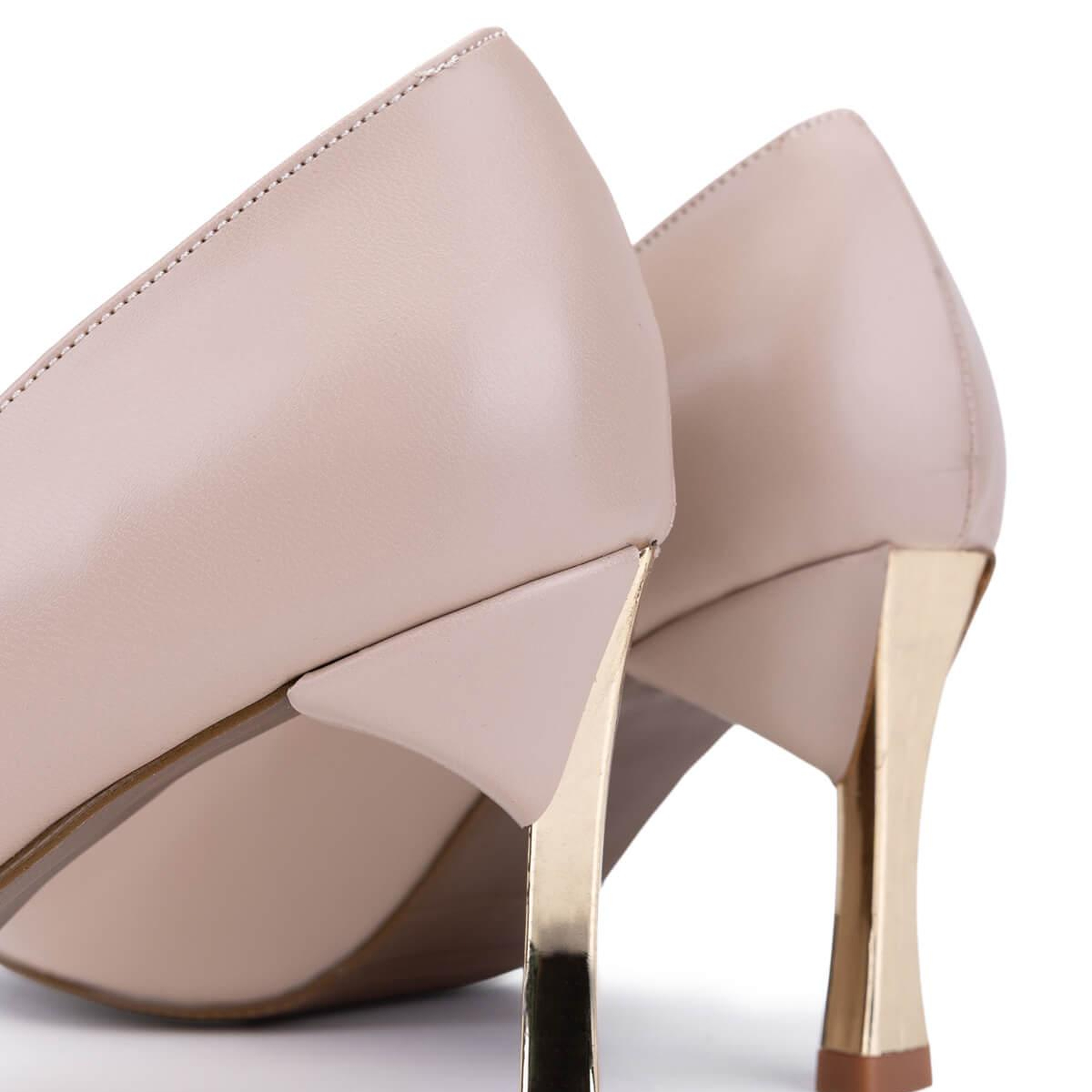 Tamer Tanca Kadın Vegan Bej Stiletto Ayakkabı