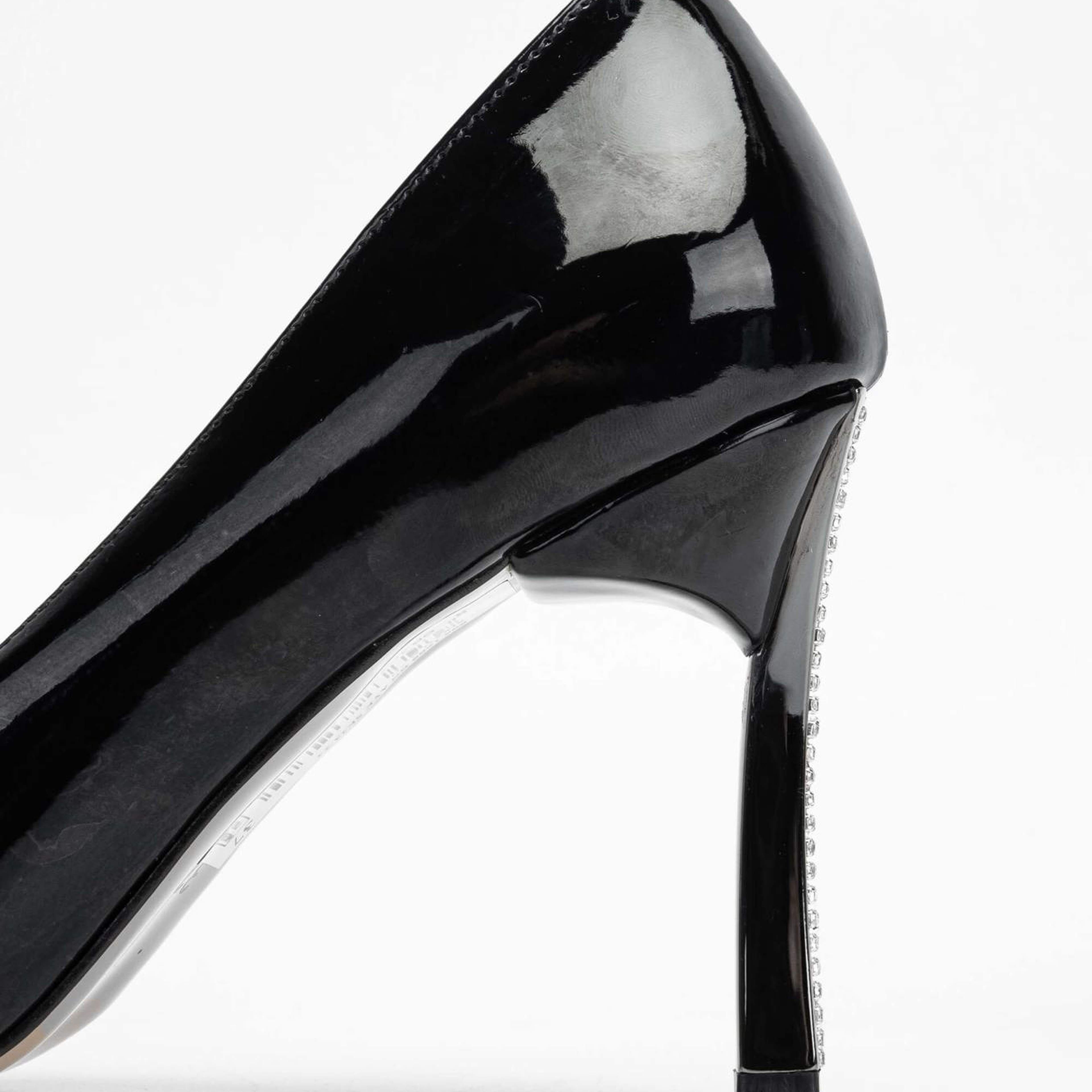 Tamer Tanca Kadın Vegan Siyah Rugan Stiletto Ayakkabı