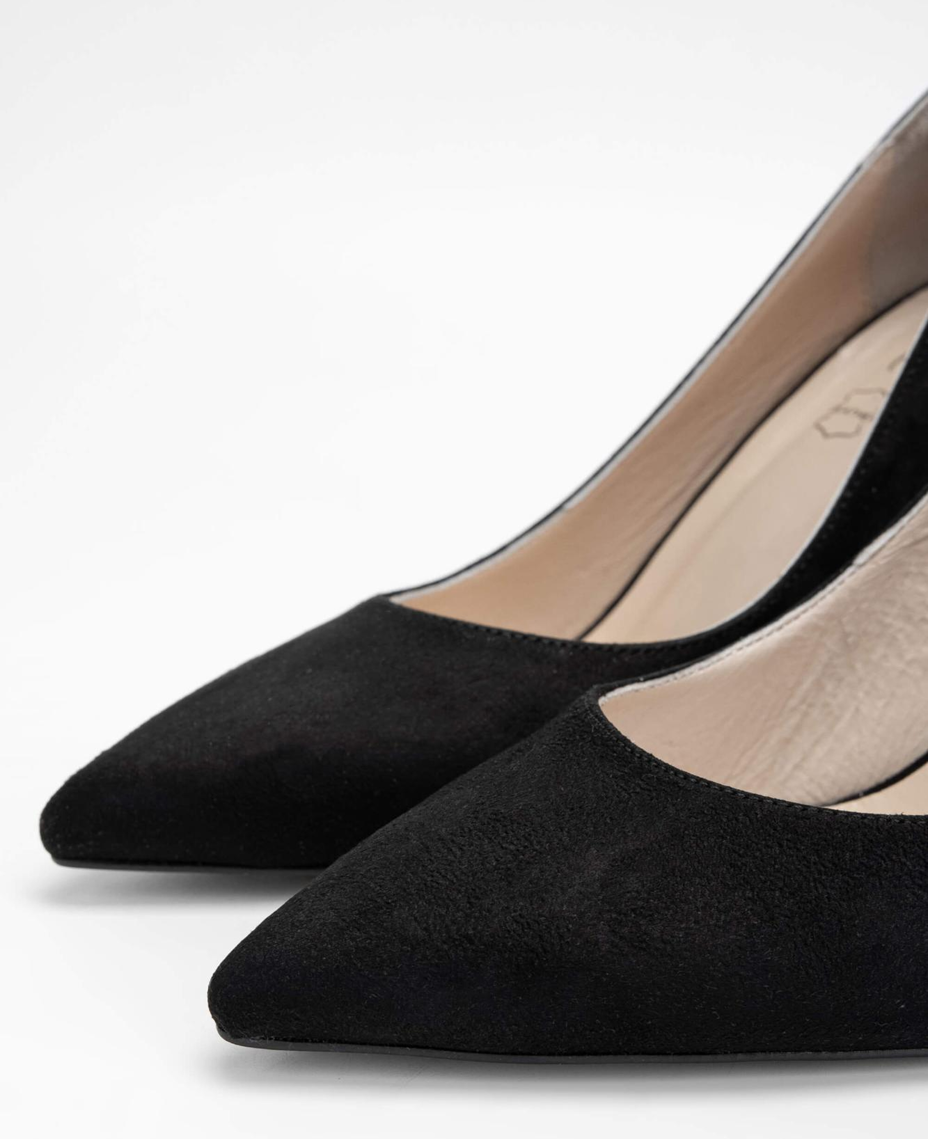 Tamer Tanca Kadın Vegan Siyah Süet Stiletto Ayakkabı