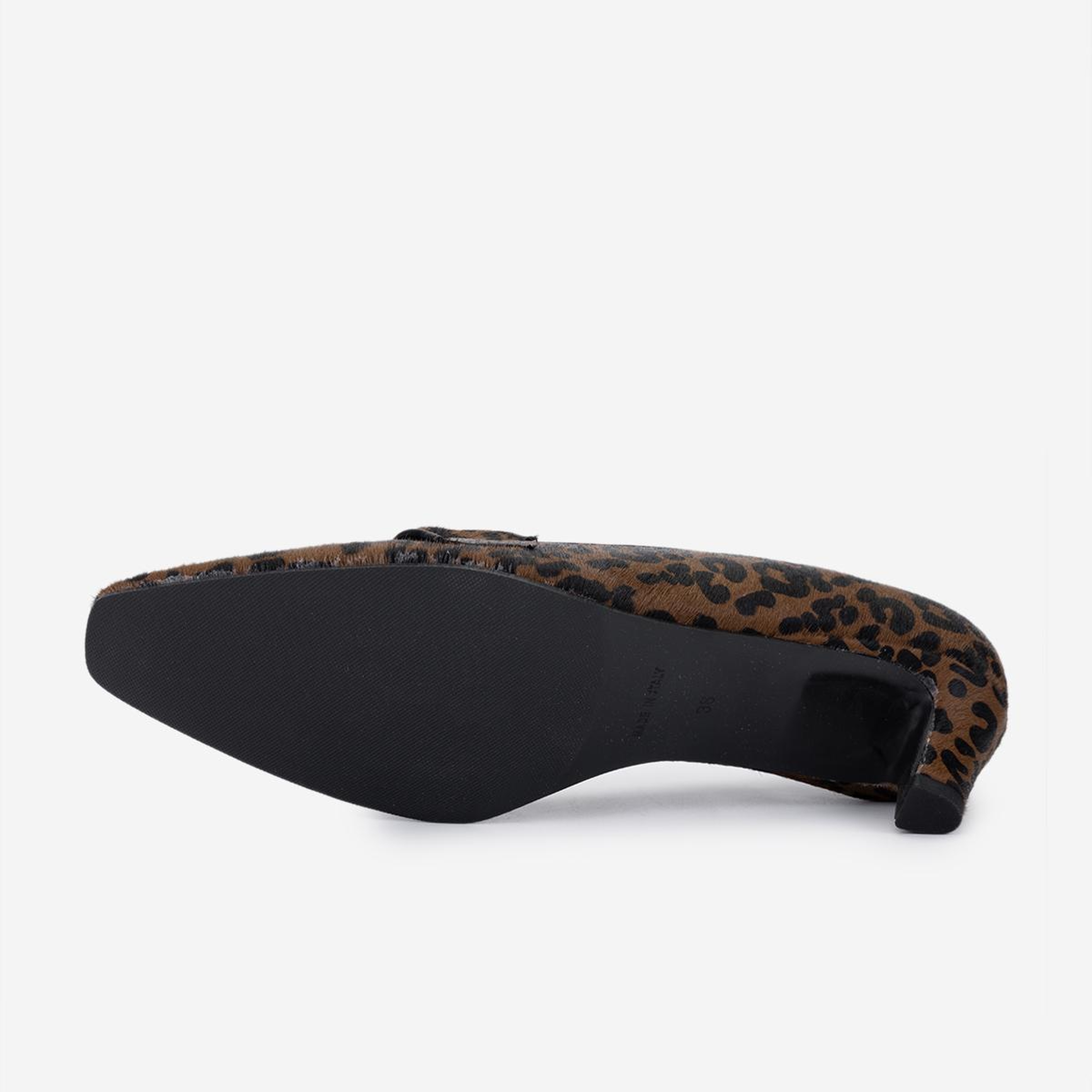 Valmenti Kadın Hakiki Deri Leopar Topuklu Ayakkabı