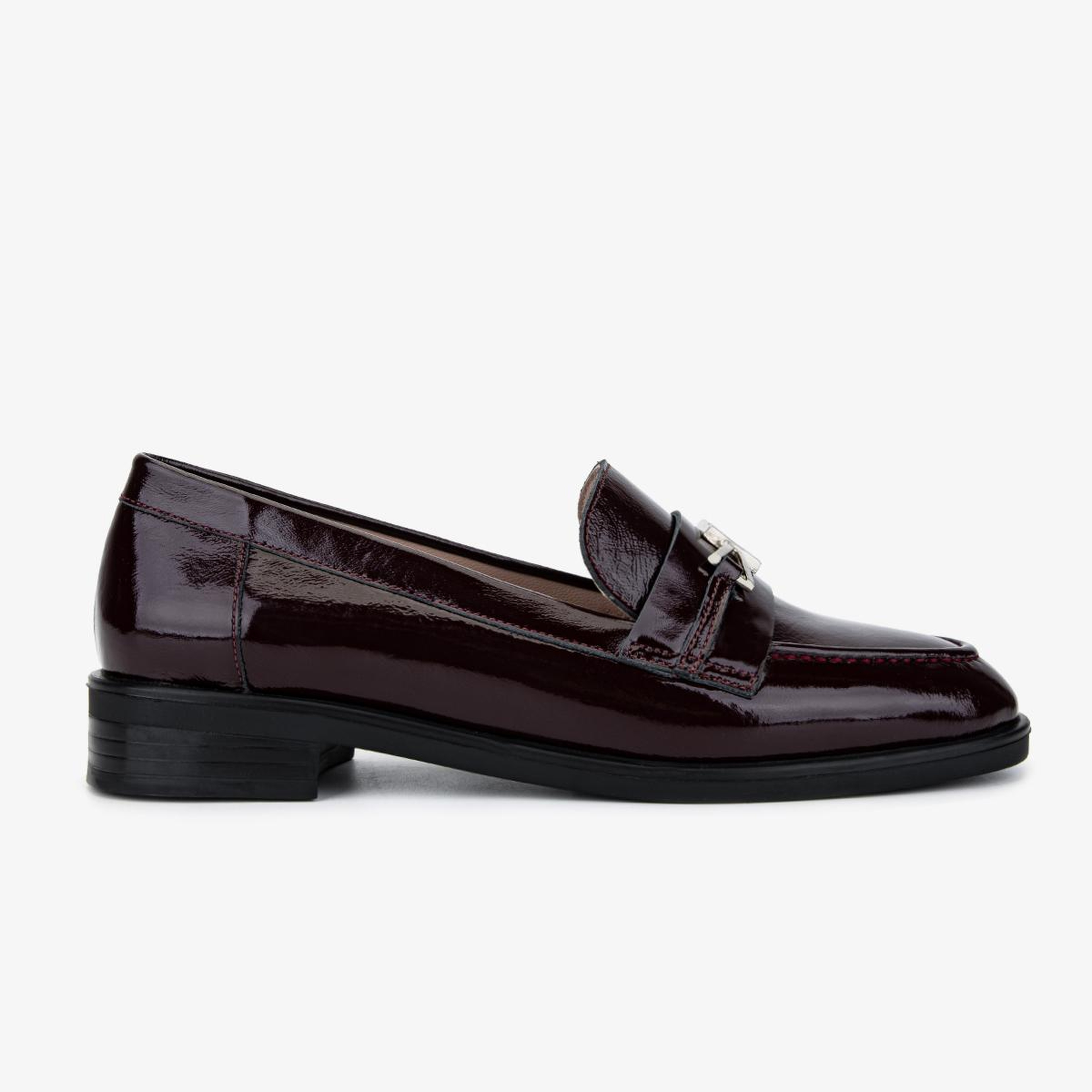 Valmenti Kadın Hakiki Deri Bordo Loafer Ayakkabı