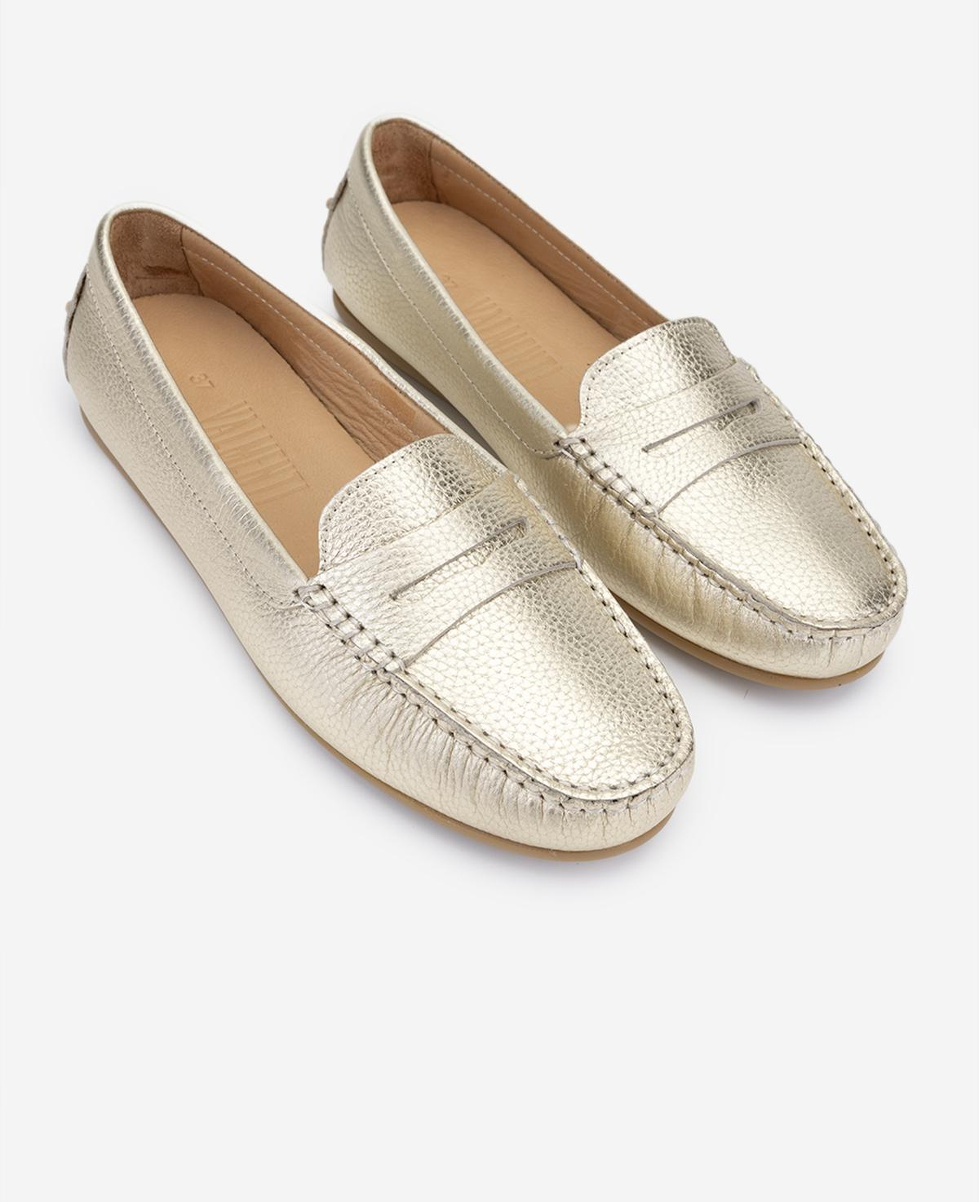 Valmenti Kadın Hakiki Deri Sarı Loafer Ayakkabı