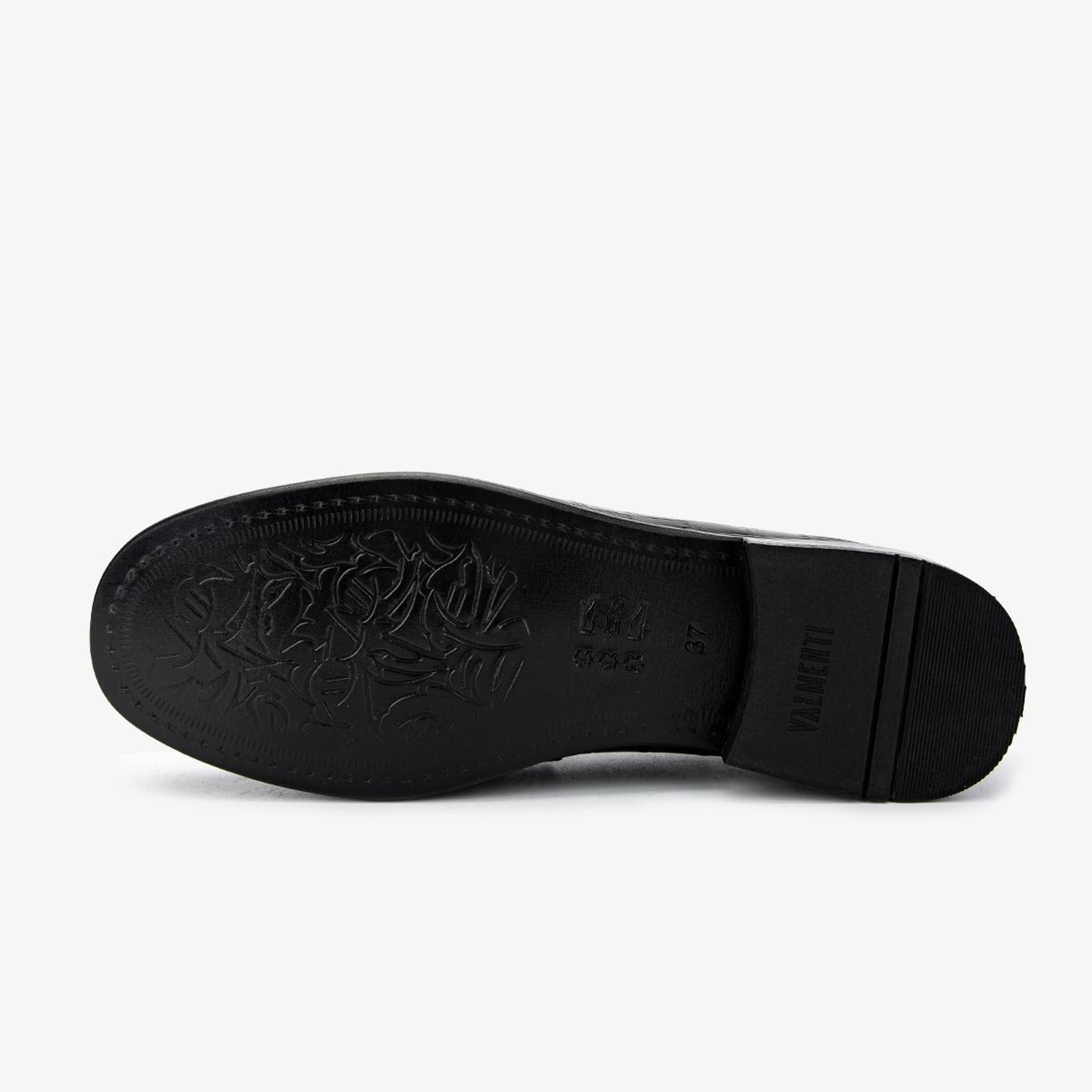 Valmenti Kadın Hakiki Deri Siyah Kroko Loafer Ayakkabı