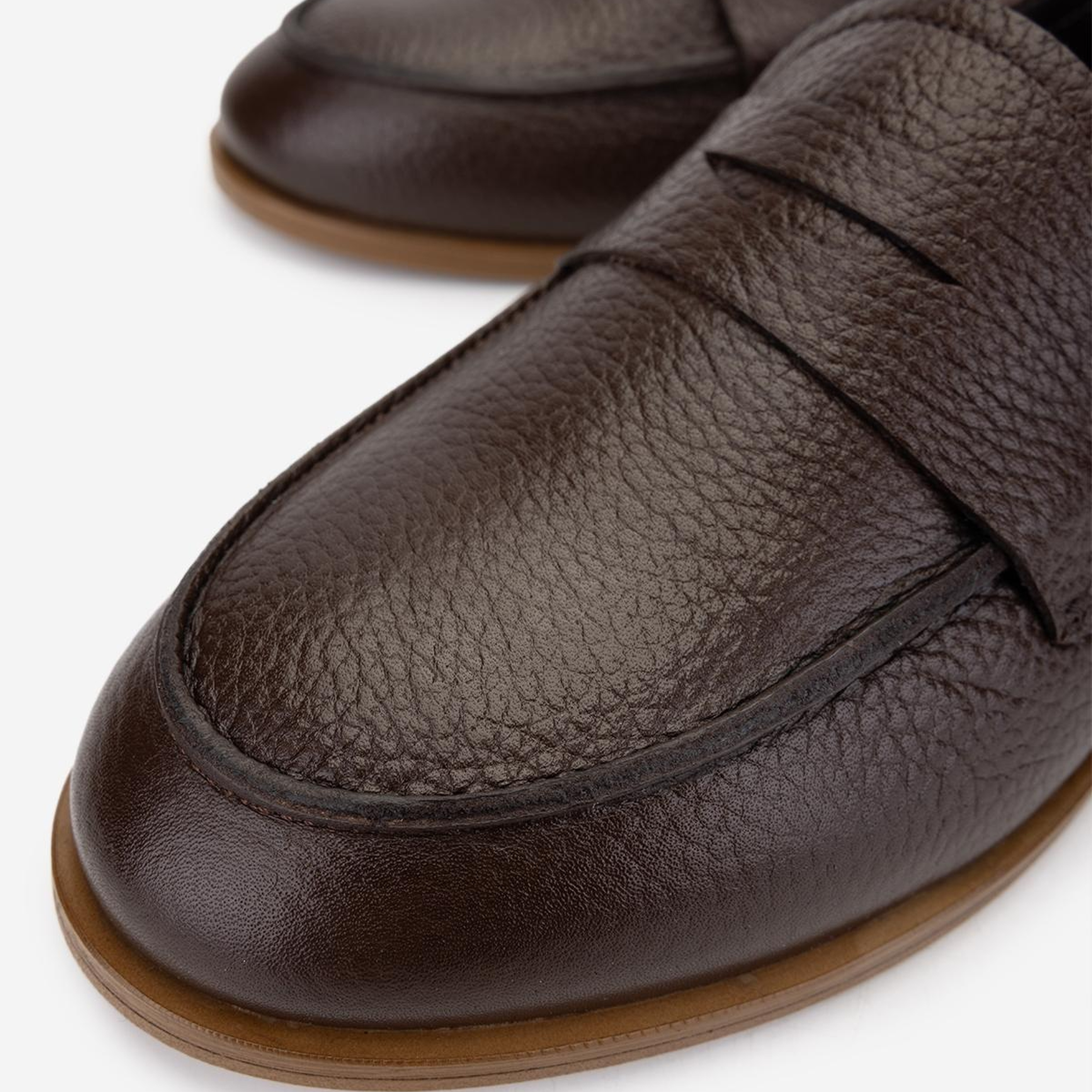 Valmenti Kadın Hakiki Deri Kahverengi Loafer Ayakkabı
