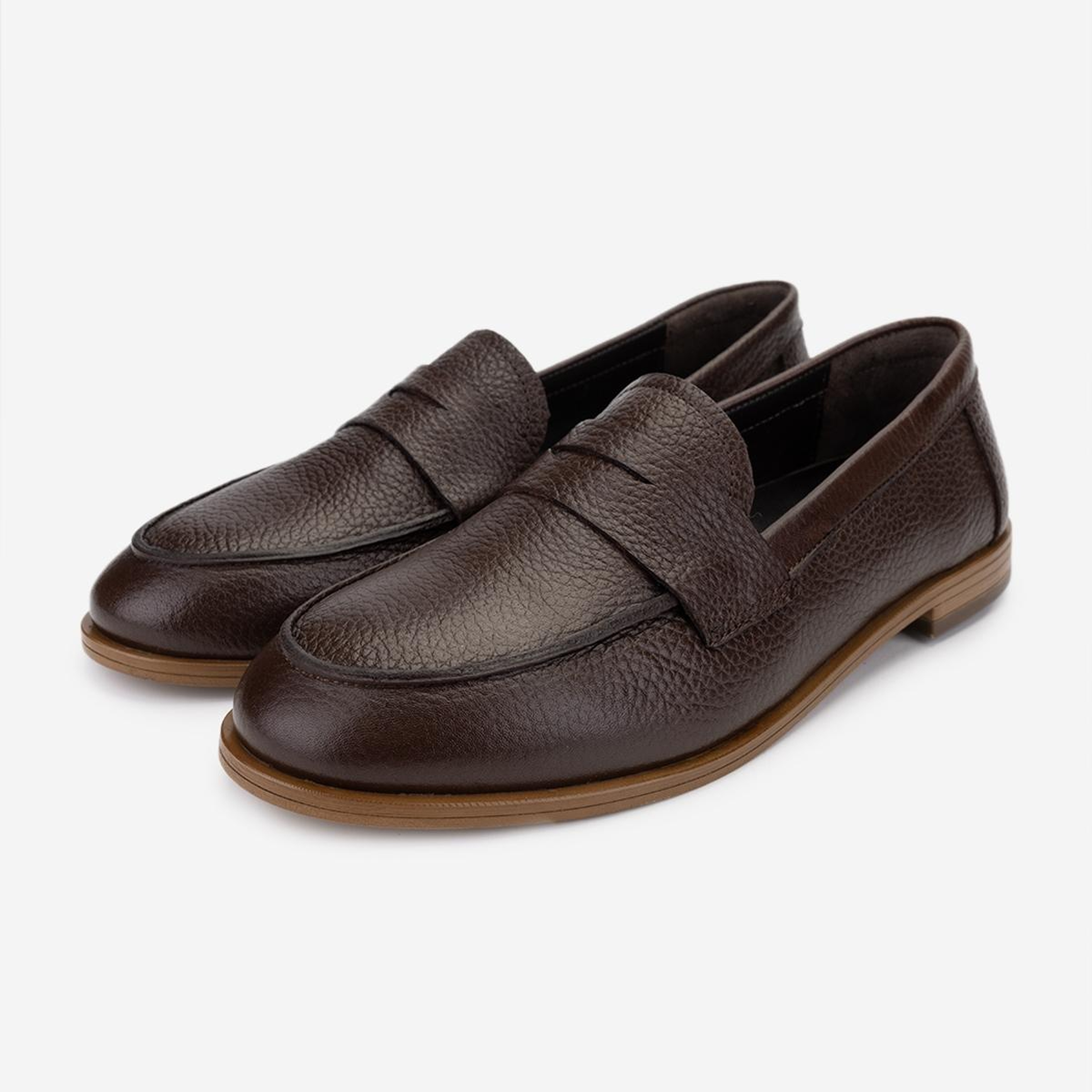 Valmenti Kadın Hakiki Deri Kahverengi Loafer Ayakkabı