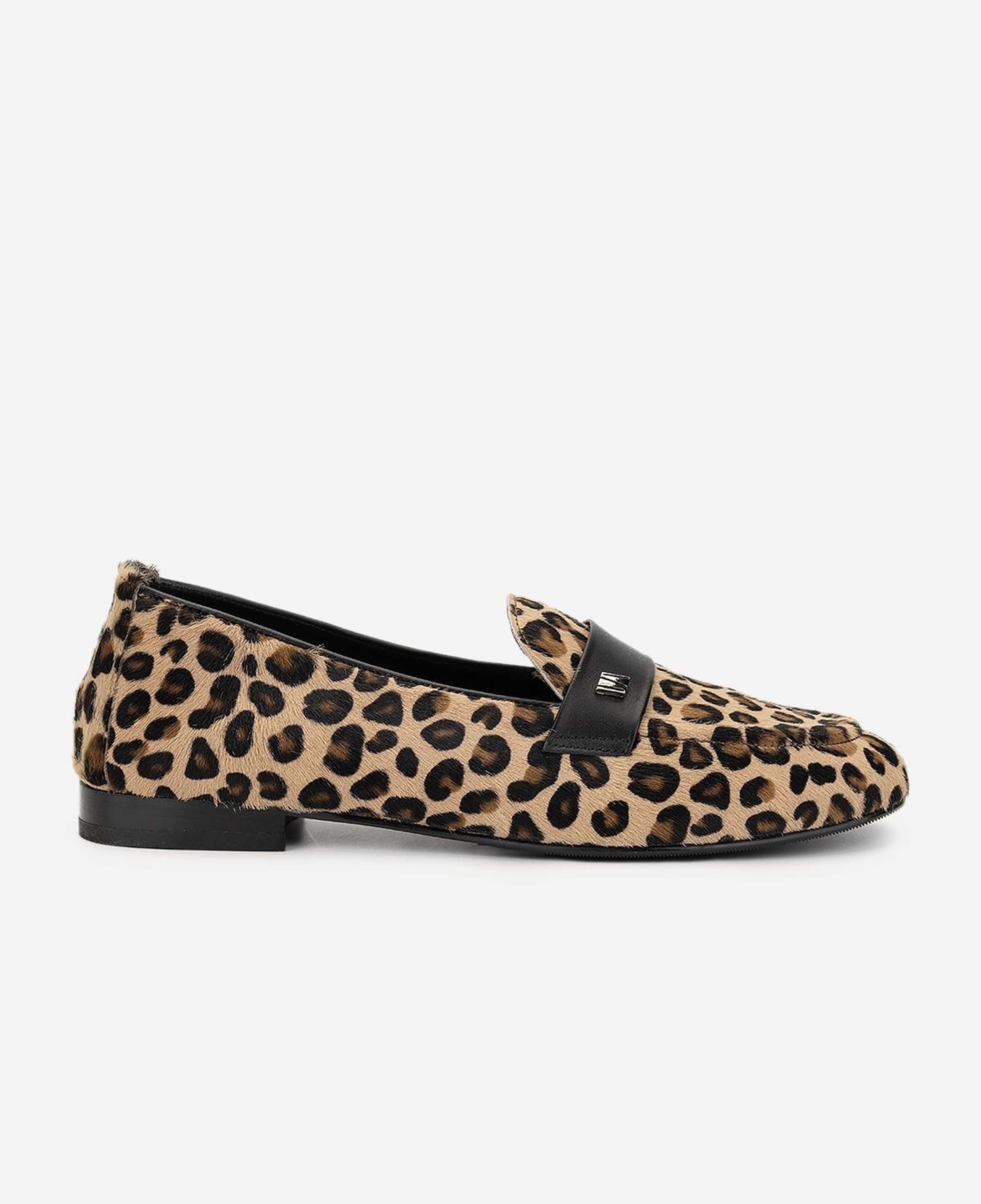 Valmenti Kadın Hakiki Deri Leopar Loafer Ayakkabı