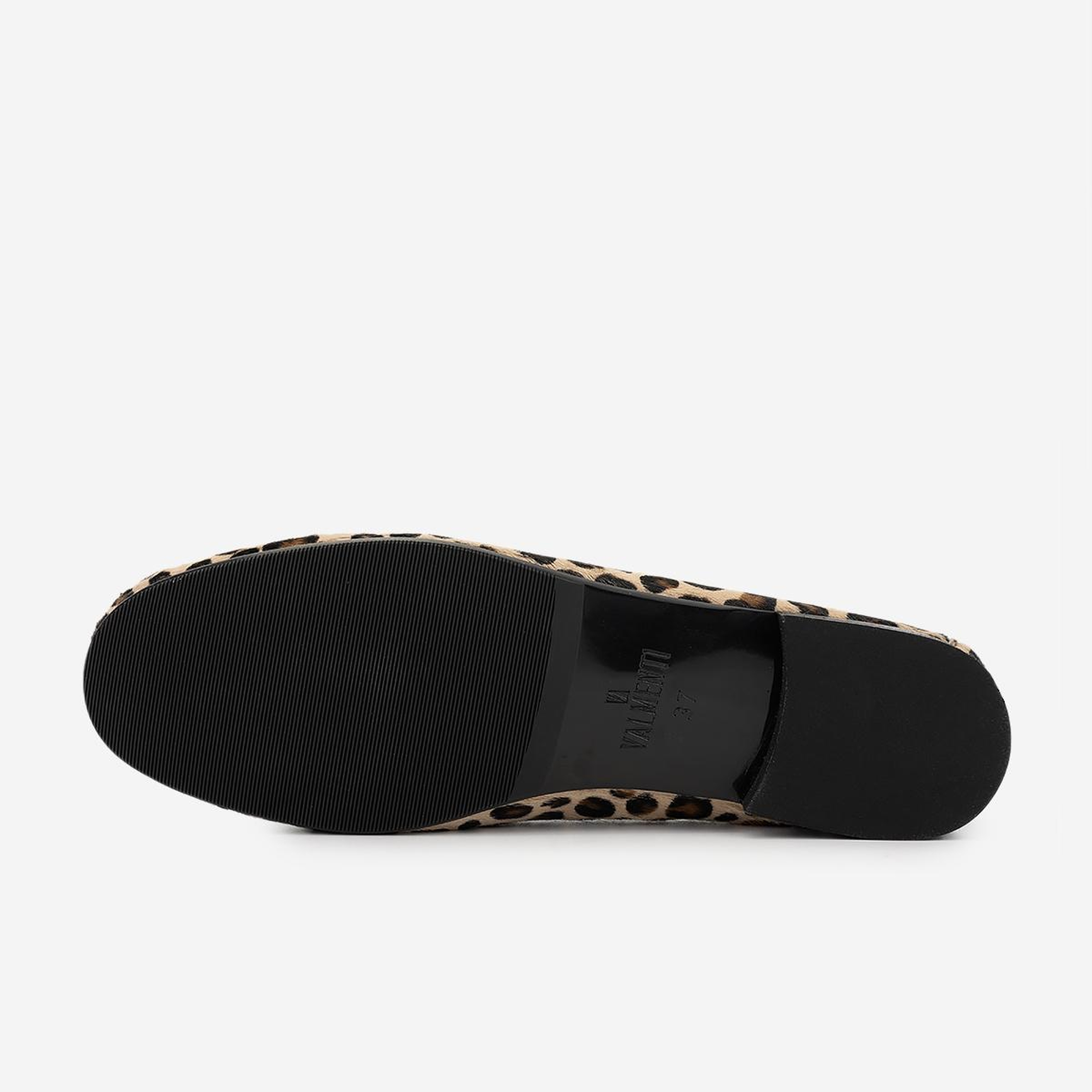 Valmenti Kadın Hakiki Deri Leopar Loafer Ayakkabı
