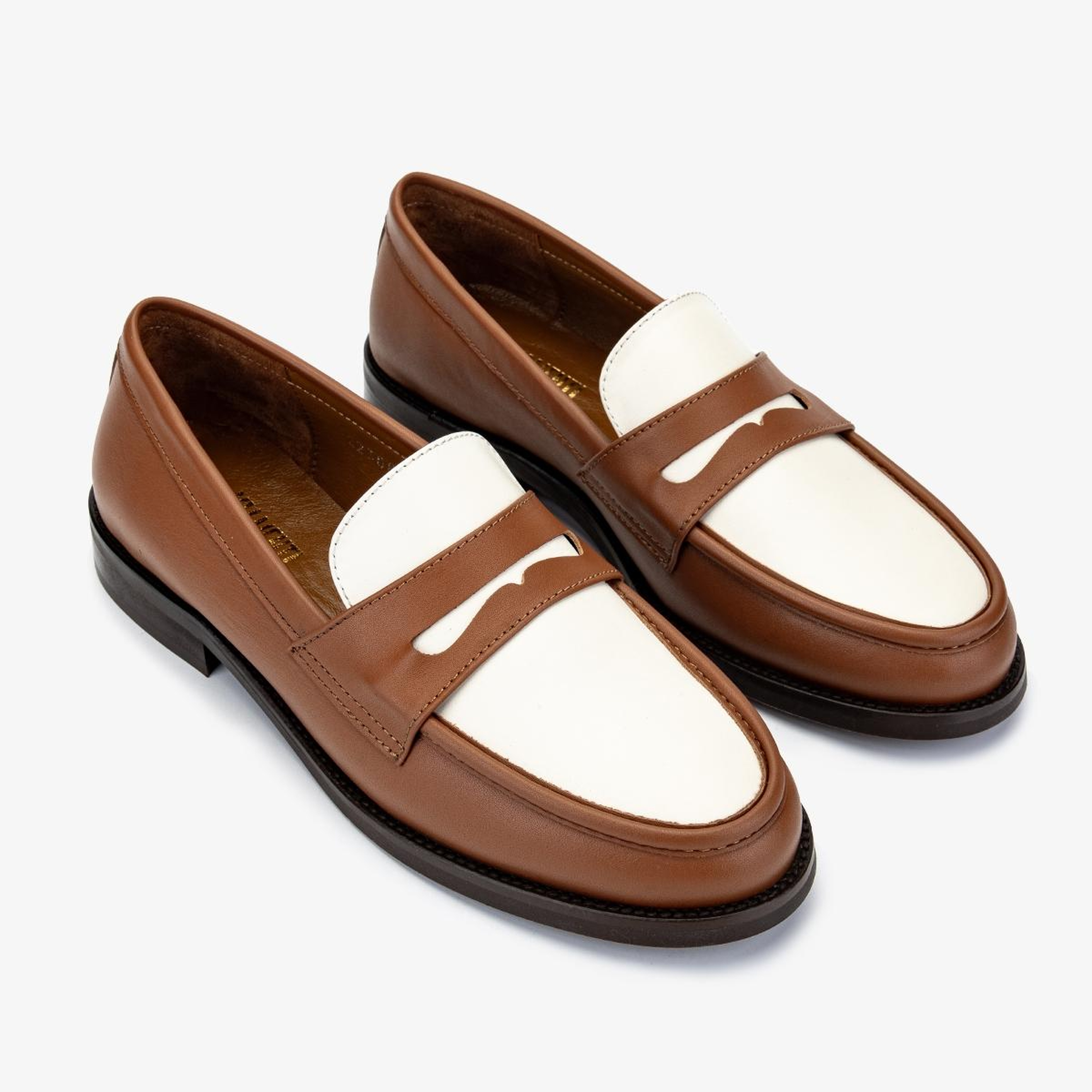 Valmenti Kadın Hakiki Deri Taba Loafer Ayakkabı