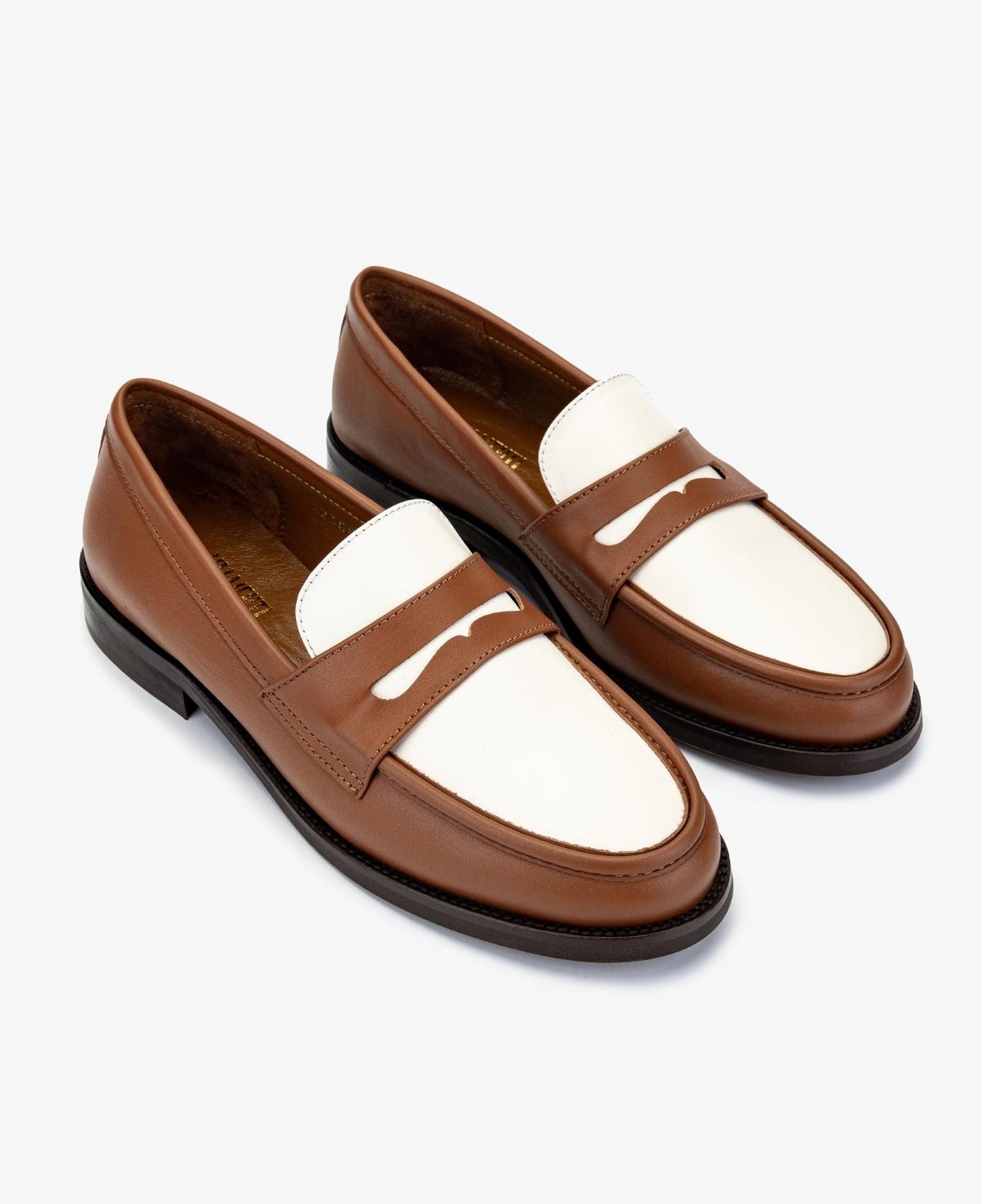 Valmenti Kadın Hakiki Deri Taba Loafer Ayakkabı