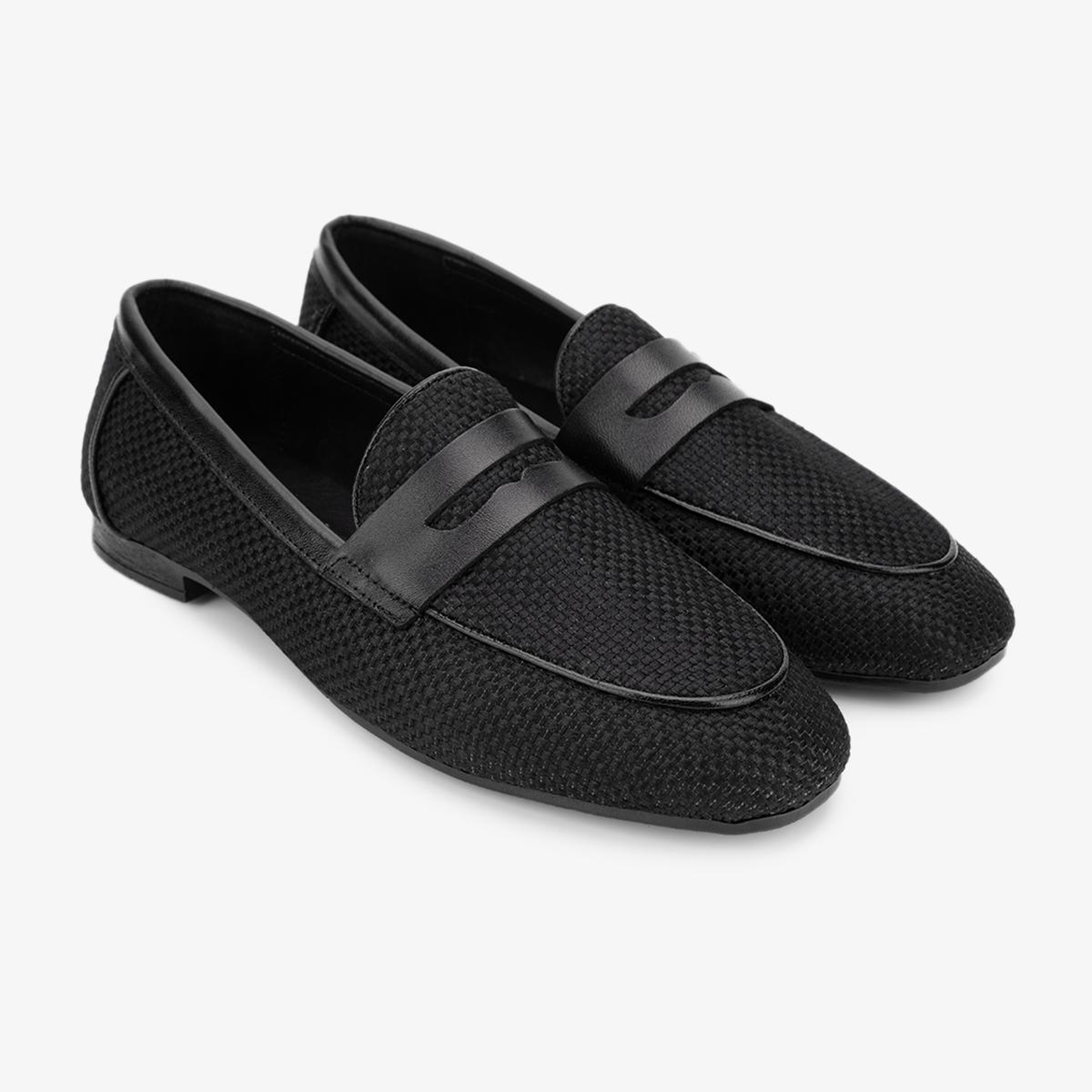 Valmenti Kadın Deri & Tekstil Siyah Loafer Ayakkabı