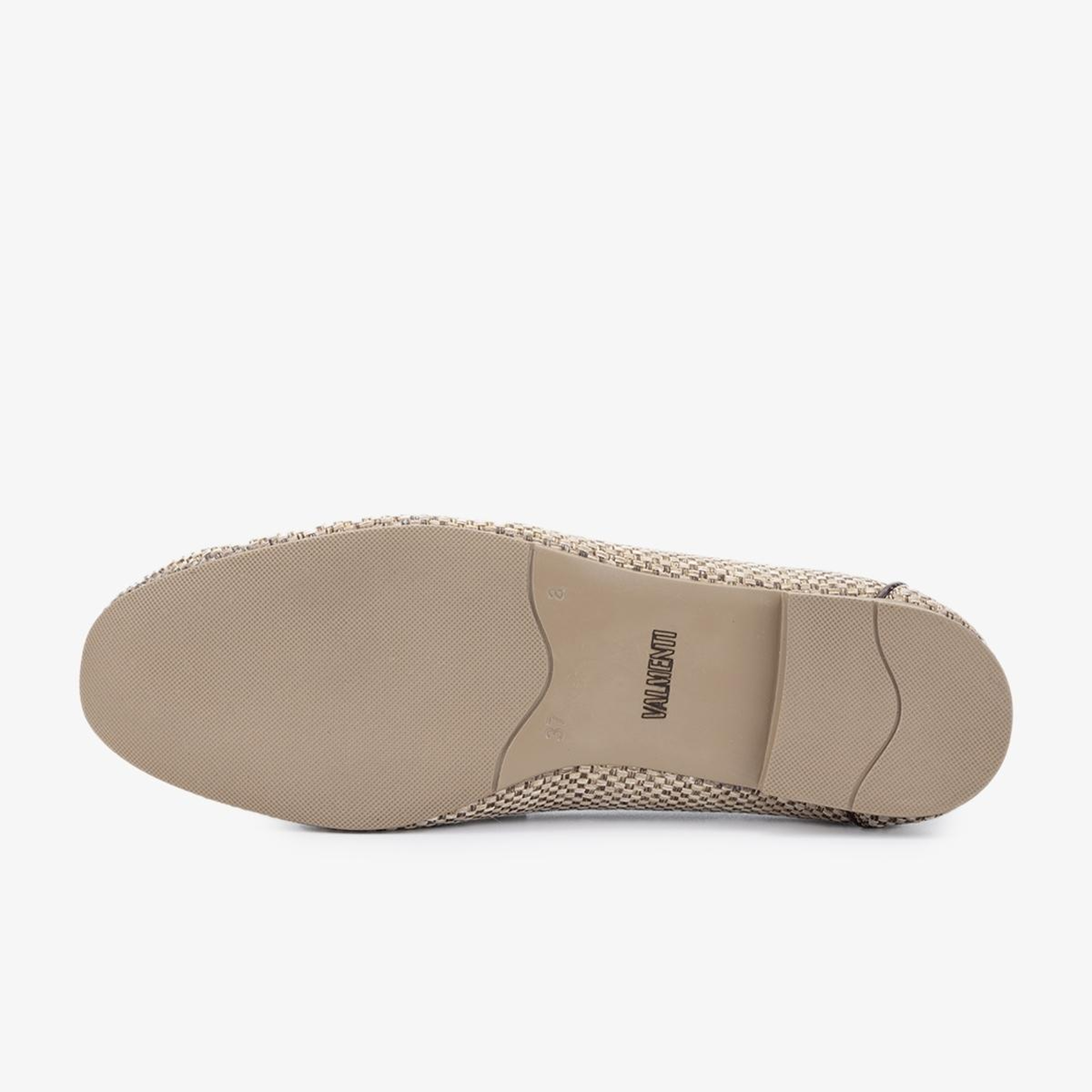 Valmenti Kadın Deri & Tekstil Bej Loafer Ayakkabı