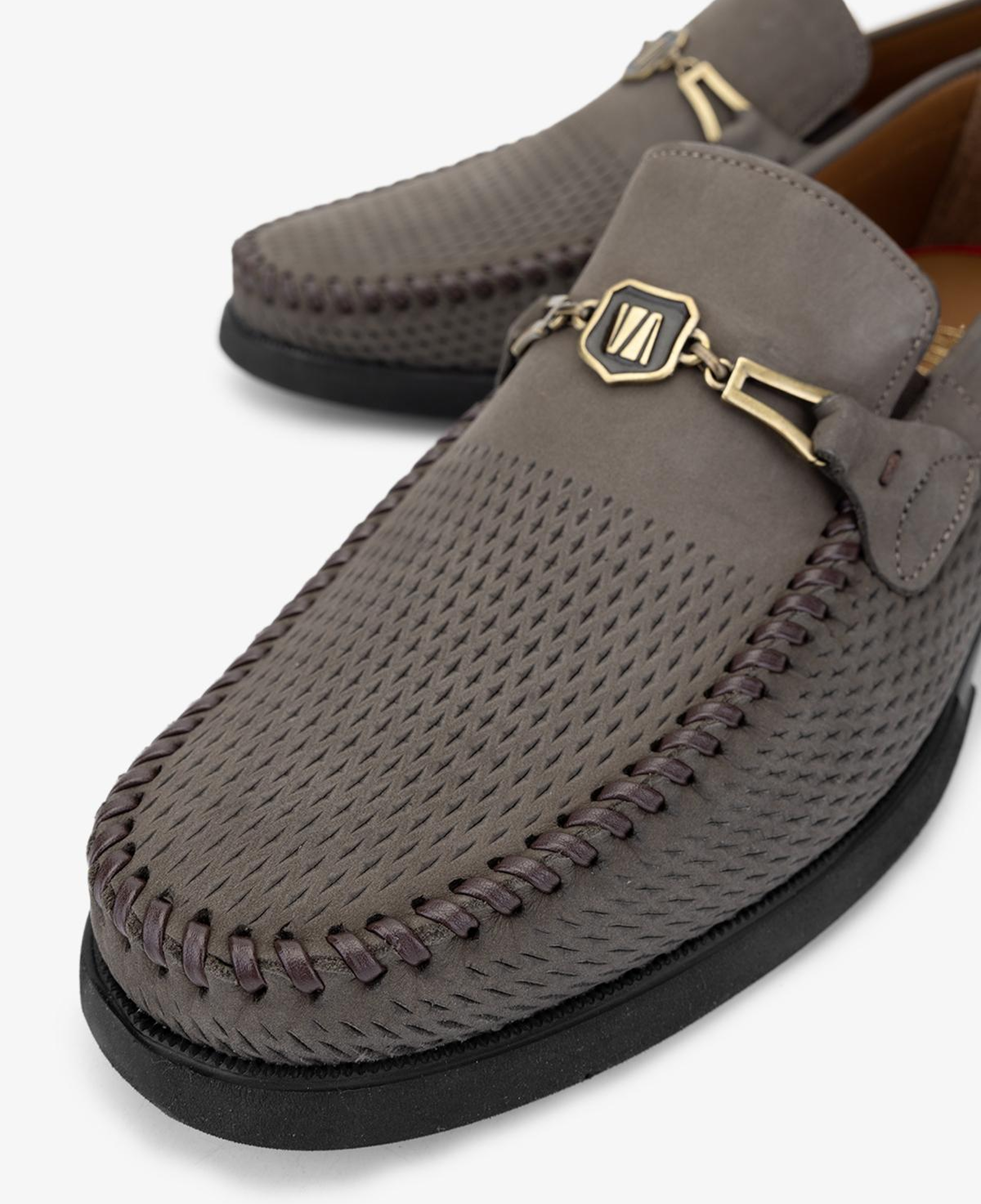 Valmenti Erkek Hakiki Deri Kum Nubuk Loafer Ayakkabı