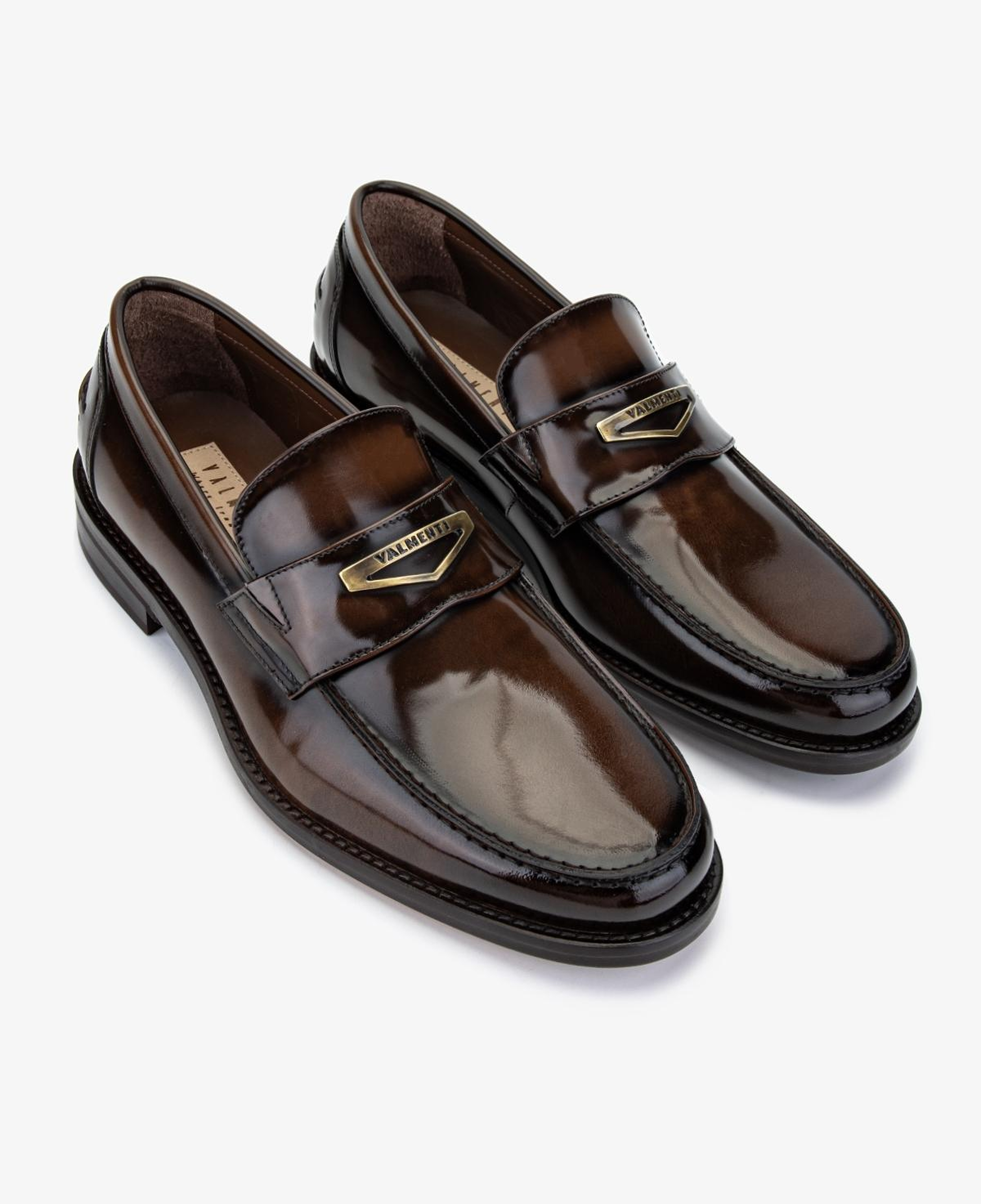 Valmenti Erkek Hakiki Deri Taba Loafer Ayakkabı