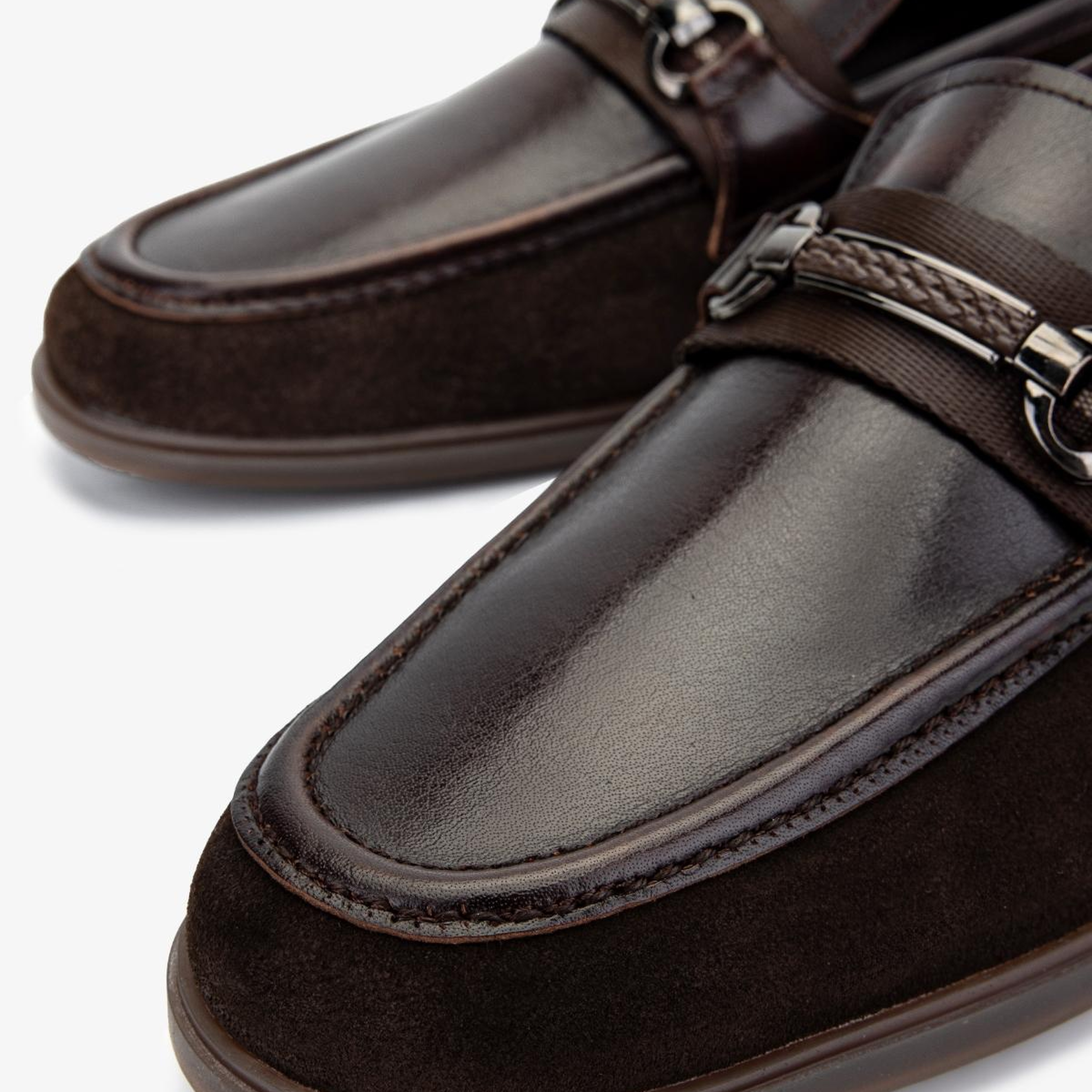 Valmenti Erkek Hakiki Deri Kahverengi Loafer Ayakkabı
