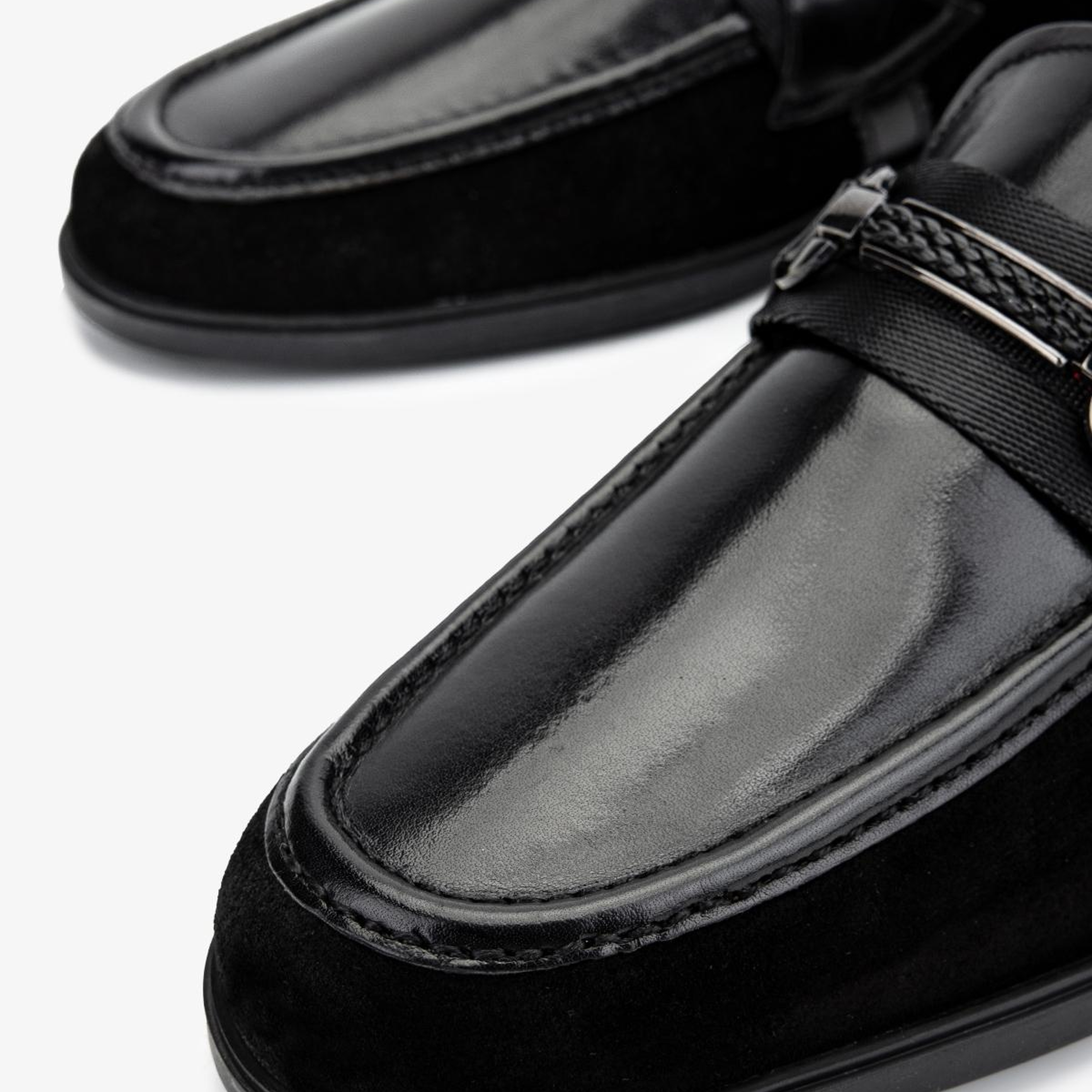 Valmenti Erkek Hakiki Deri Siyah Loafer Ayakkabı