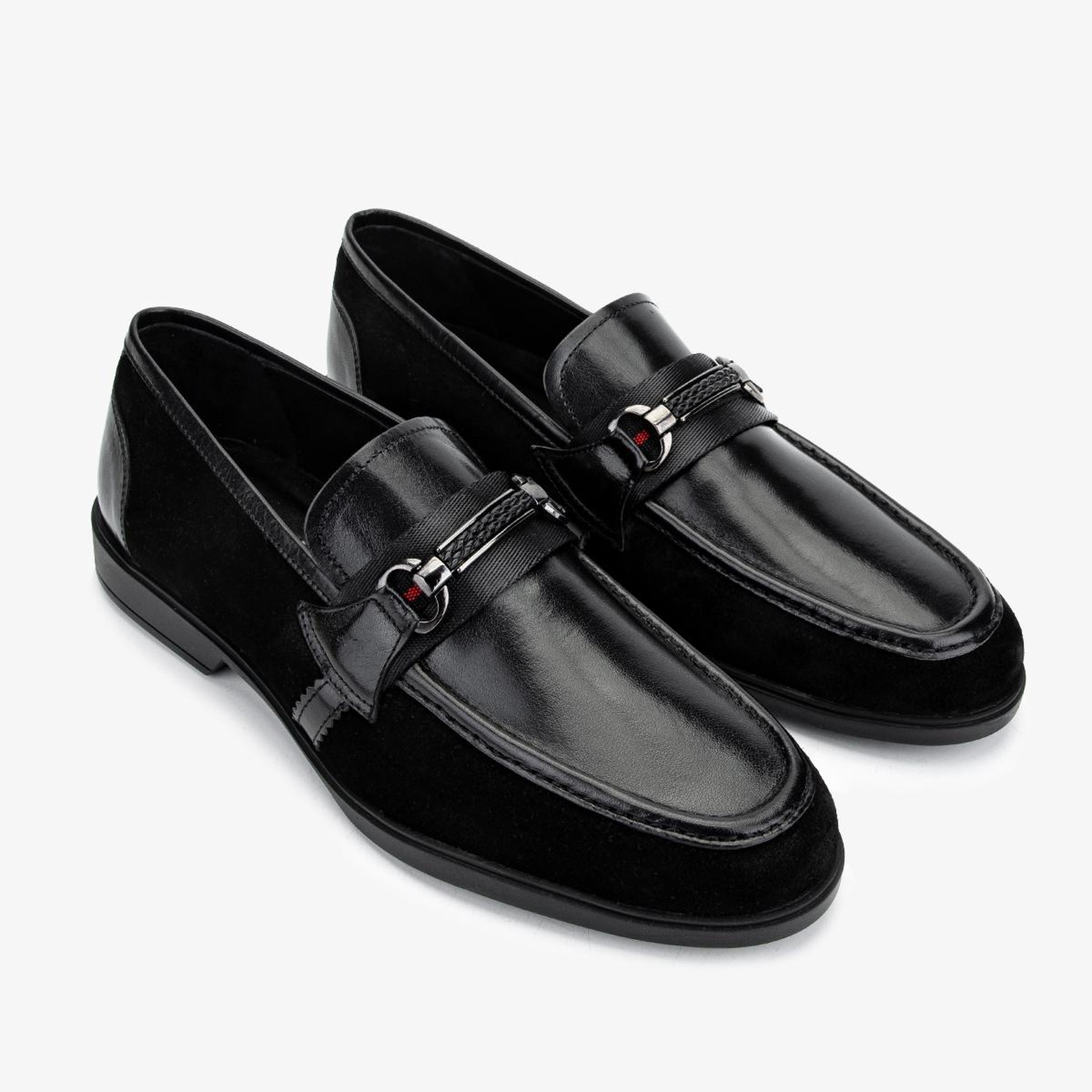 Valmenti Erkek Hakiki Deri Siyah Loafer Ayakkabı