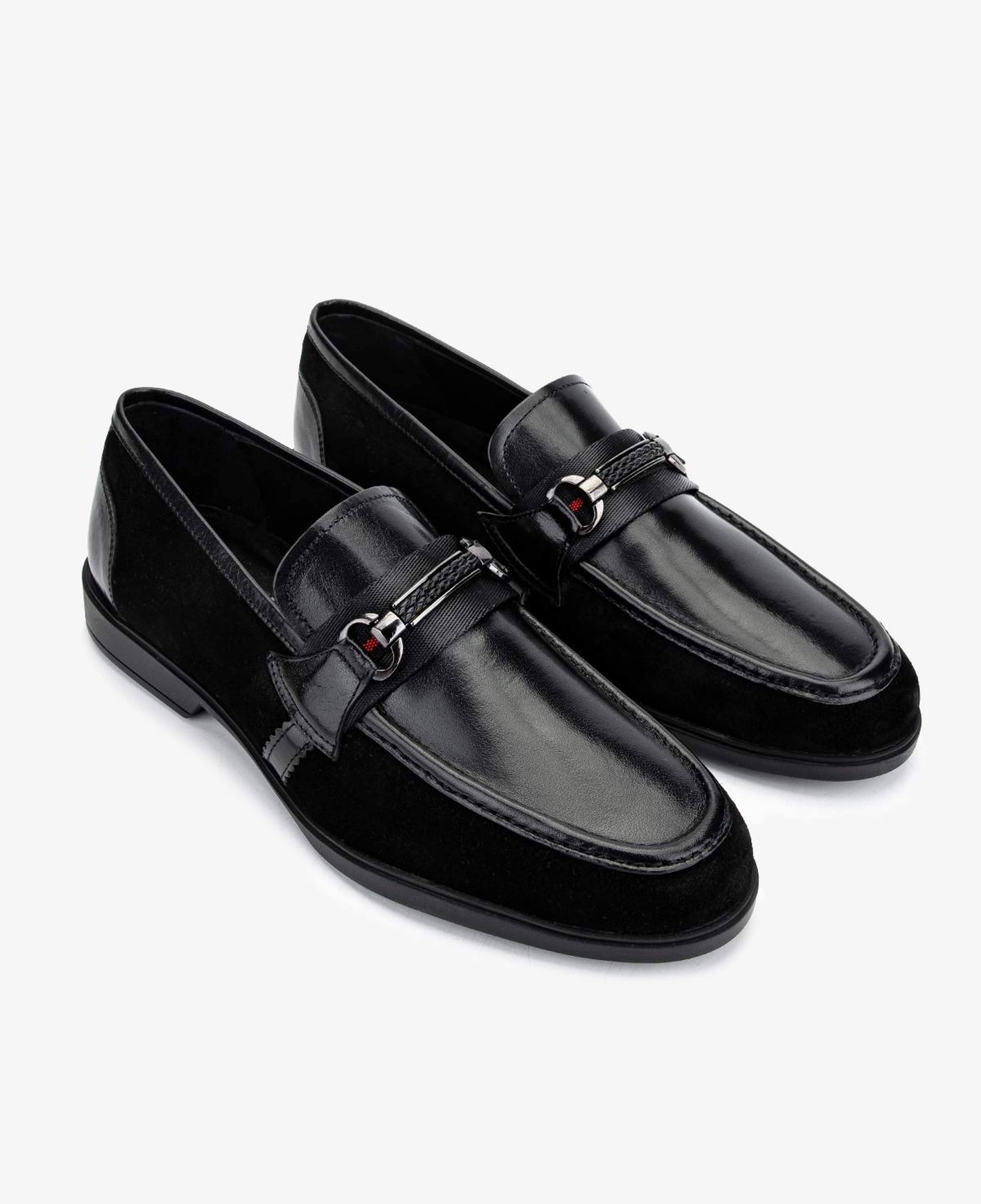 Valmenti Erkek Hakiki Deri Siyah Loafer Ayakkabı